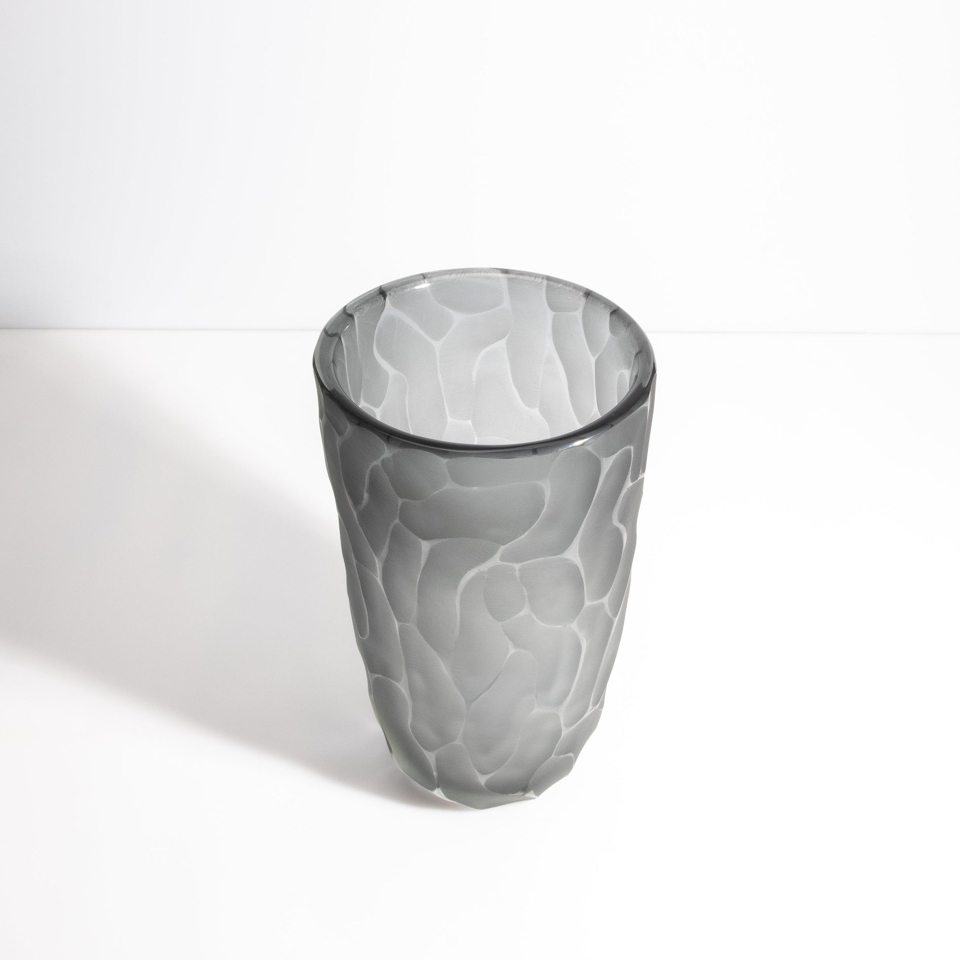 Murano Moon Vase in Grey