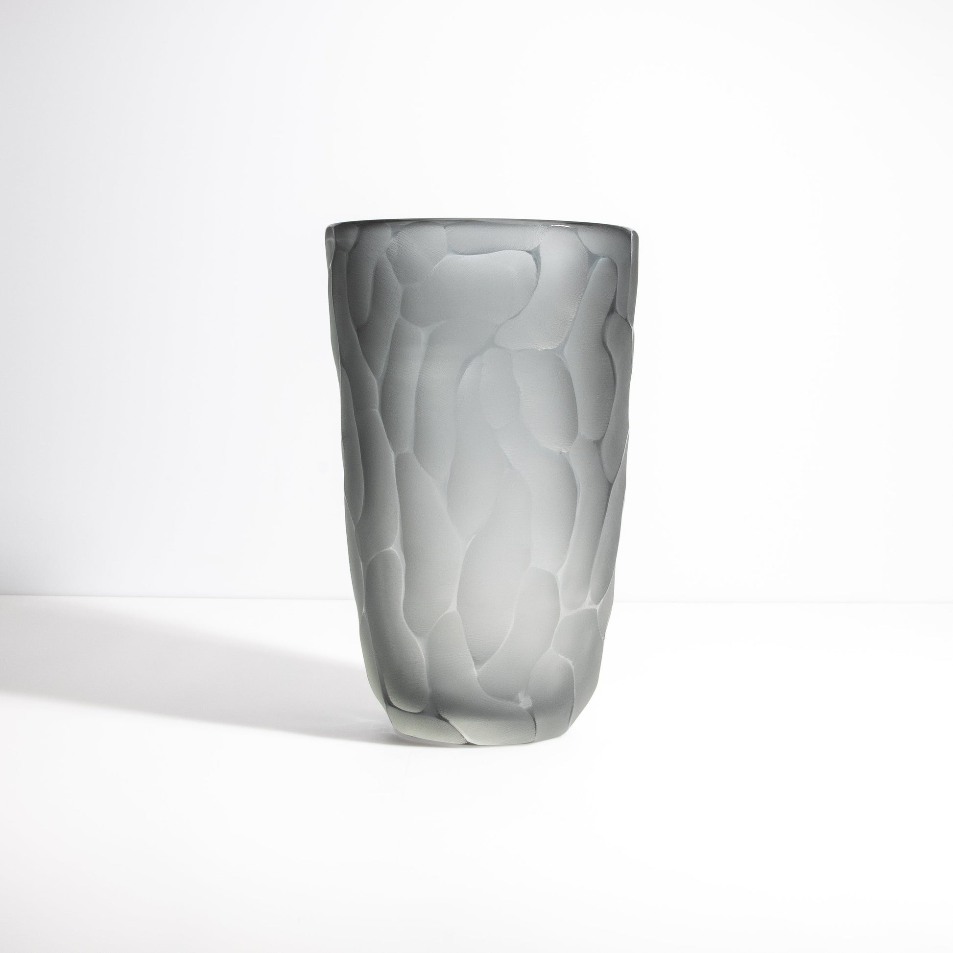 Murano Moon Vase in Grey