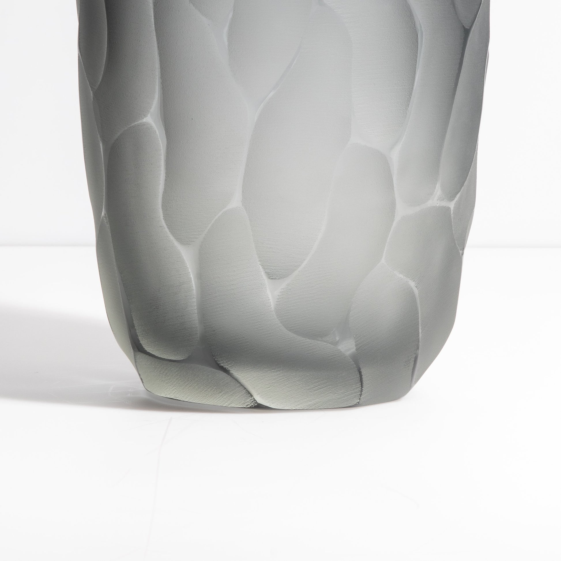 Murano Moon Vase in Grey