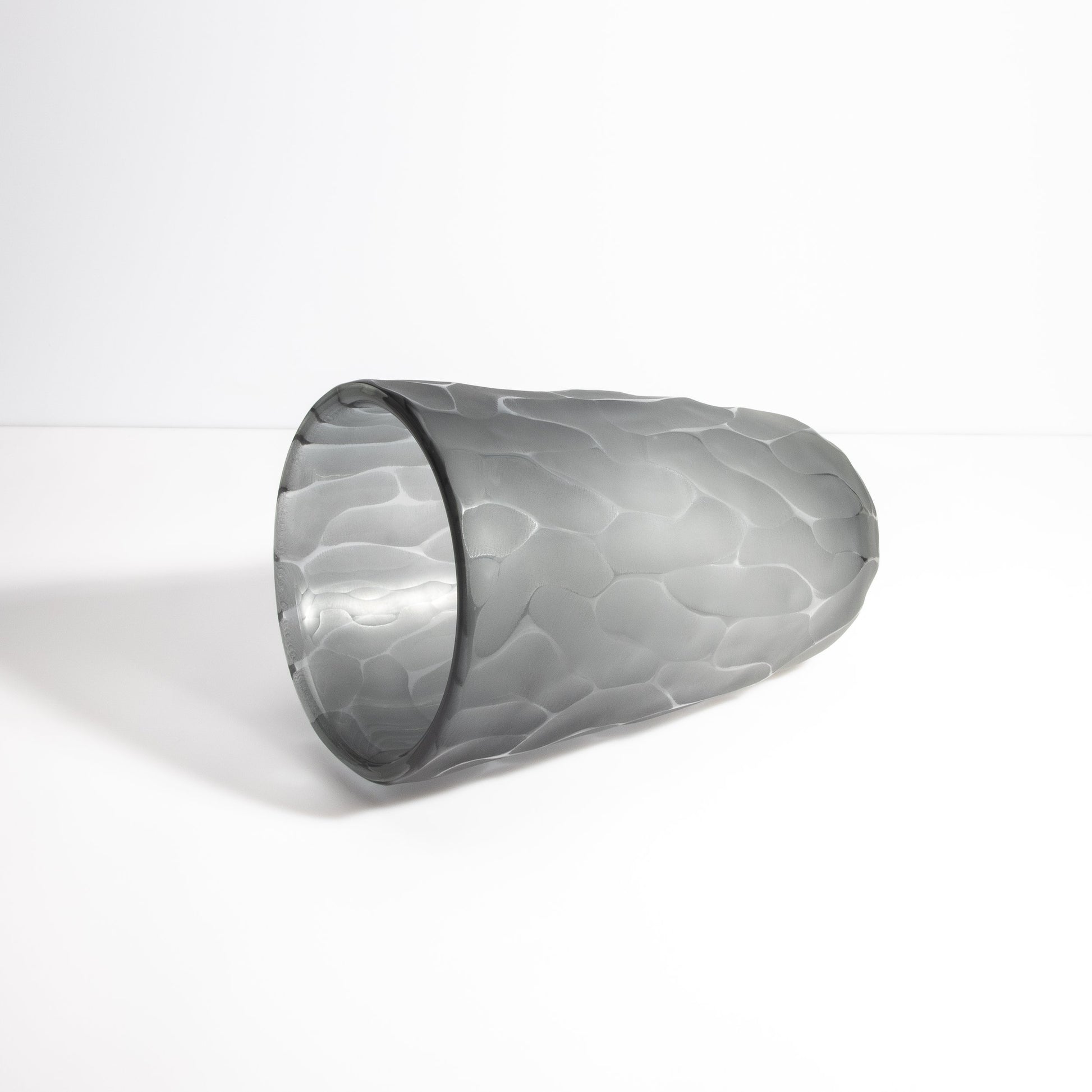 Murano Moon Vase in Grey