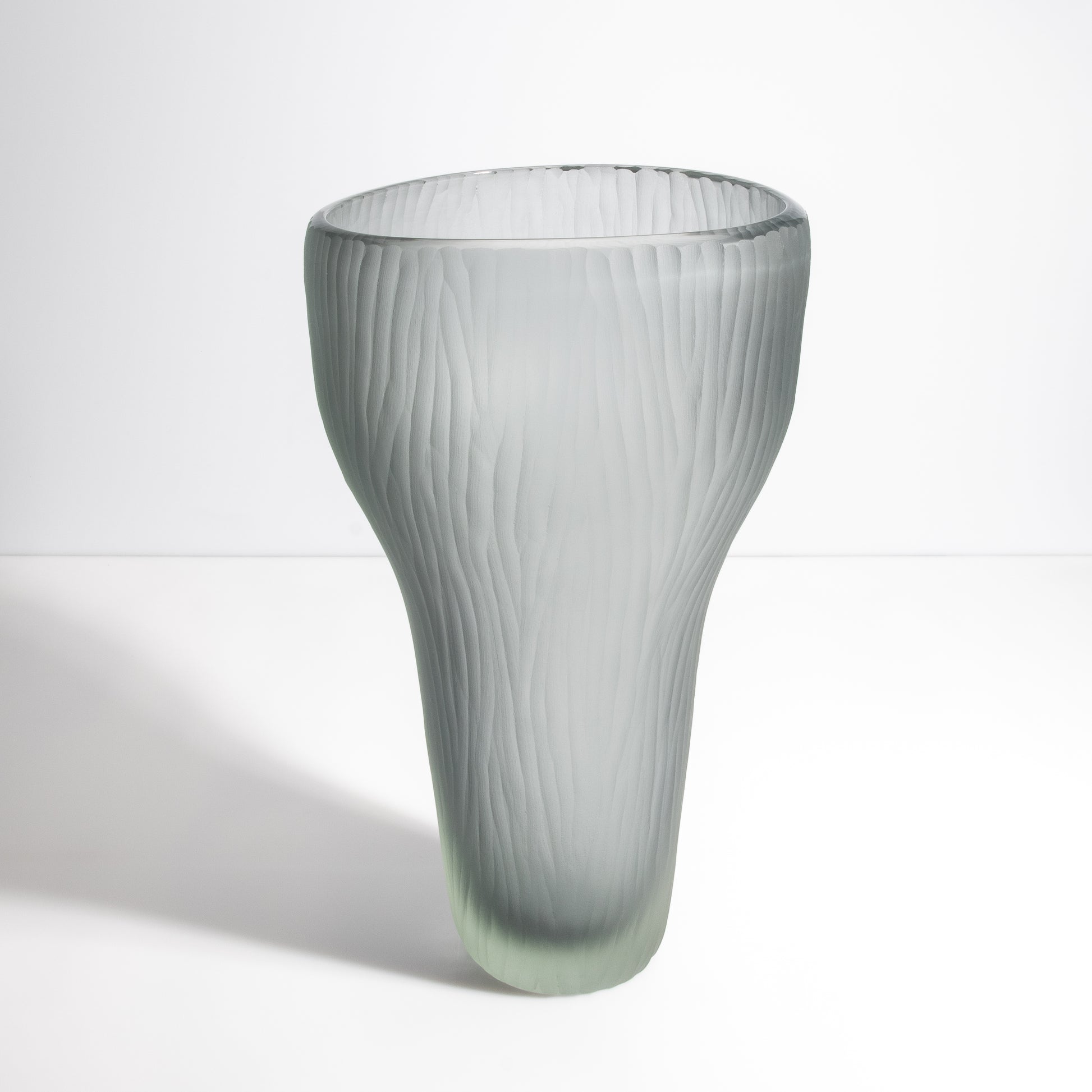 Murano Ghost Vase in Grey
