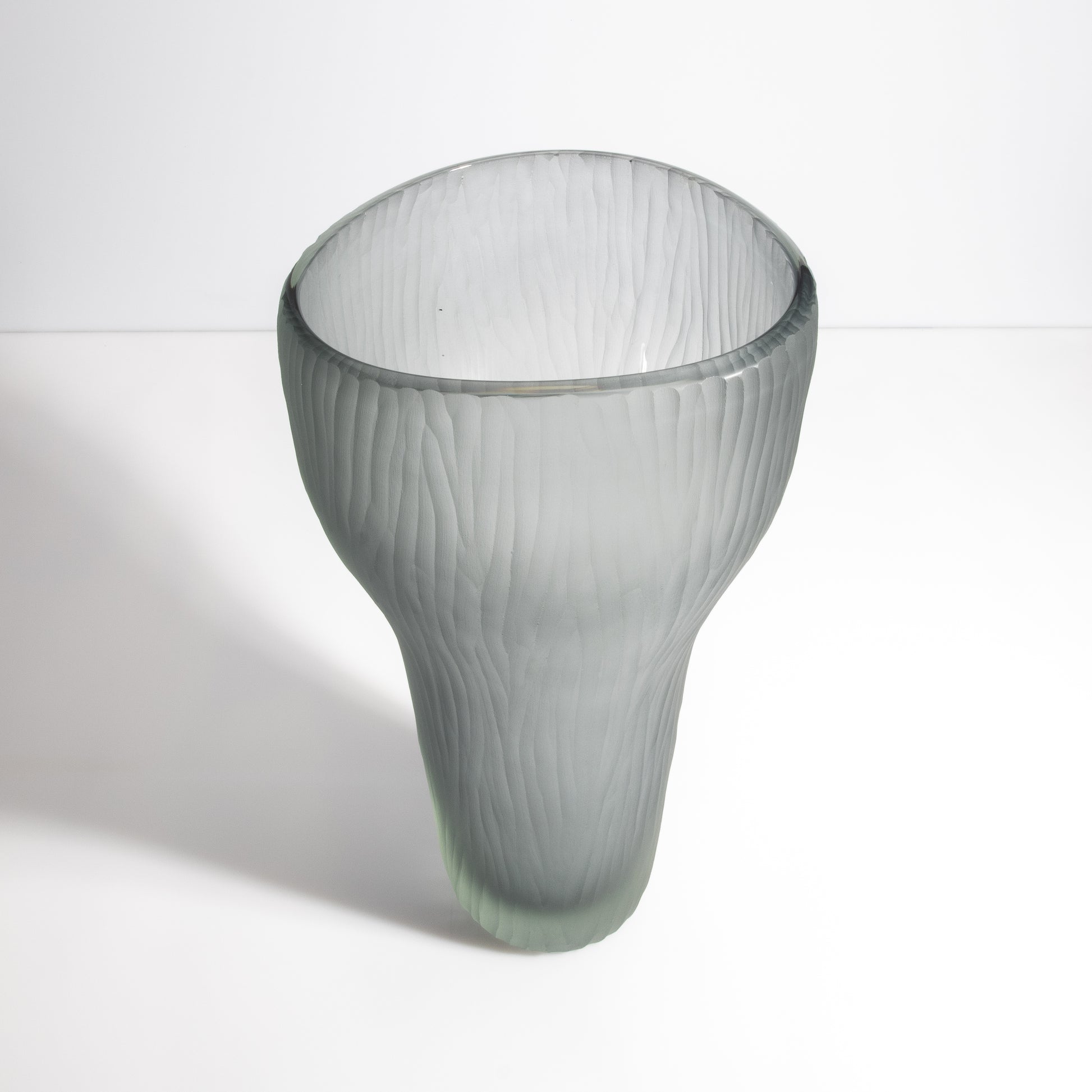 Murano Ghost Vase in Grey