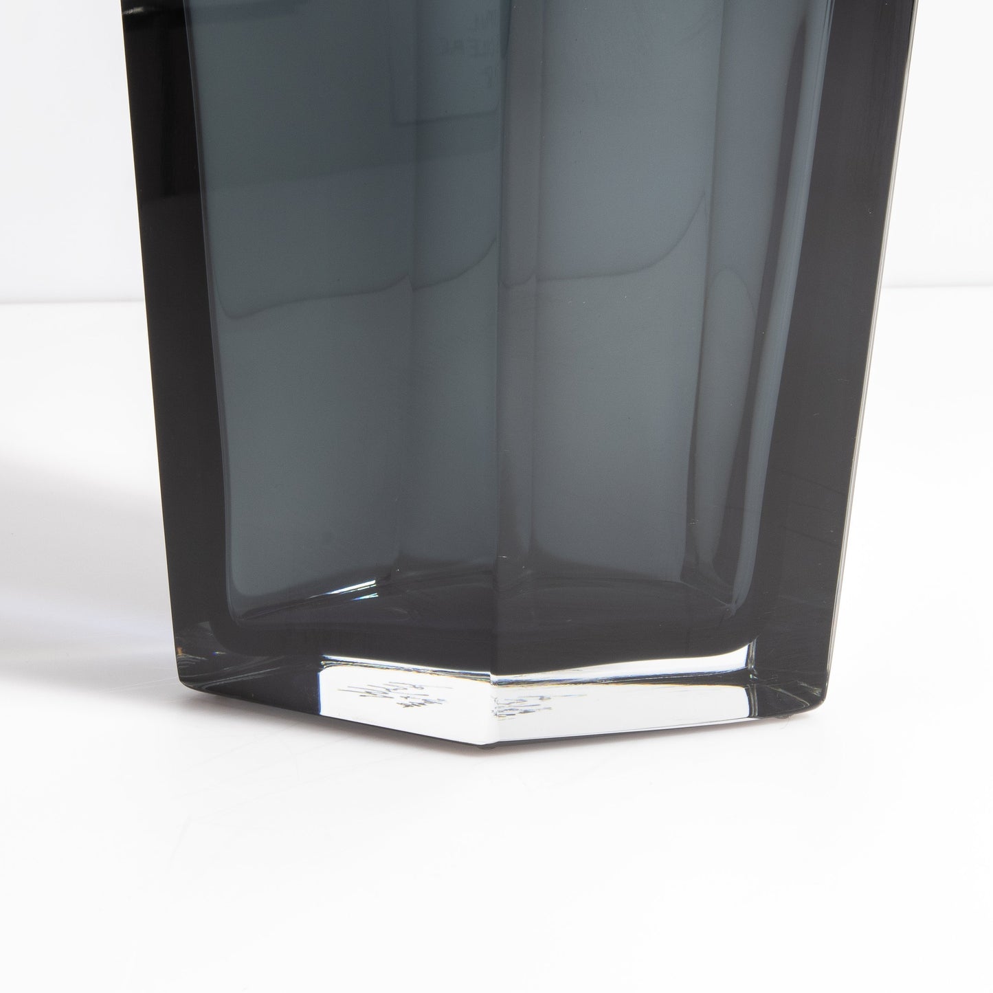 Murano Penta Vase in Grey