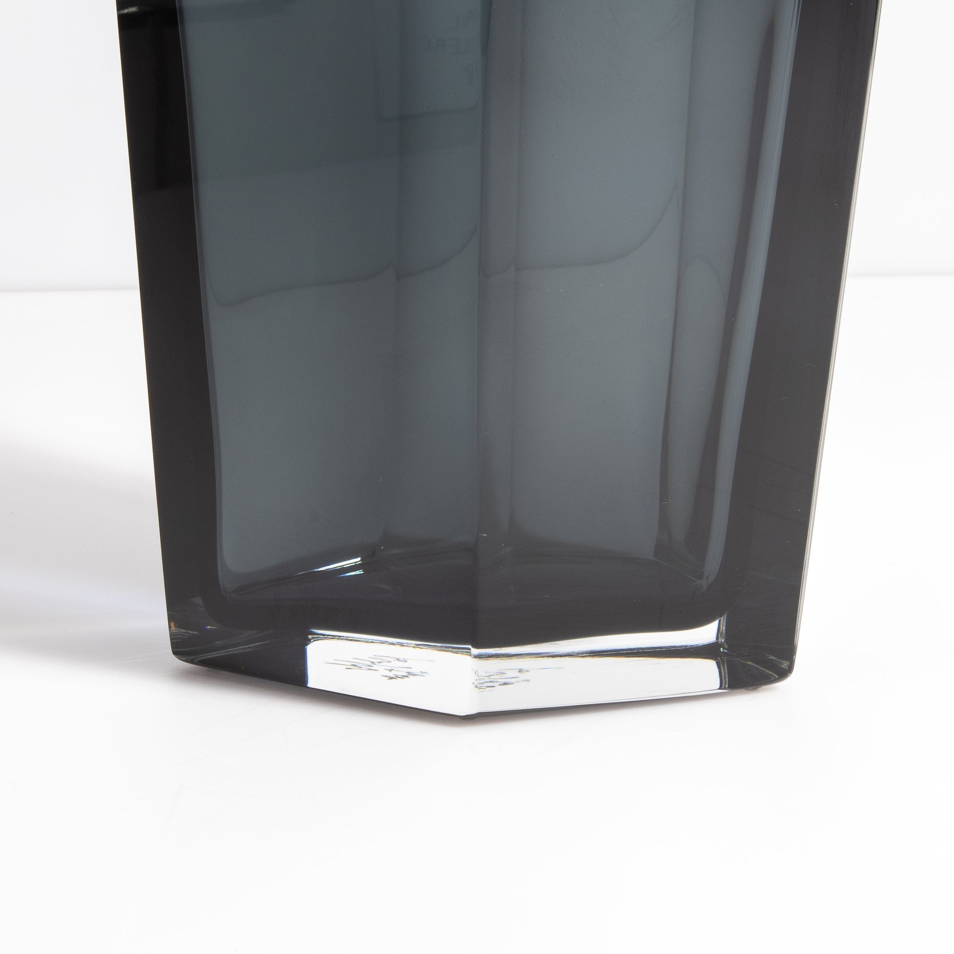 Murano Penta Vase in Grey
