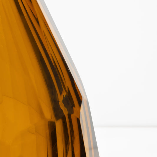 Murano Facet Vase in Amber