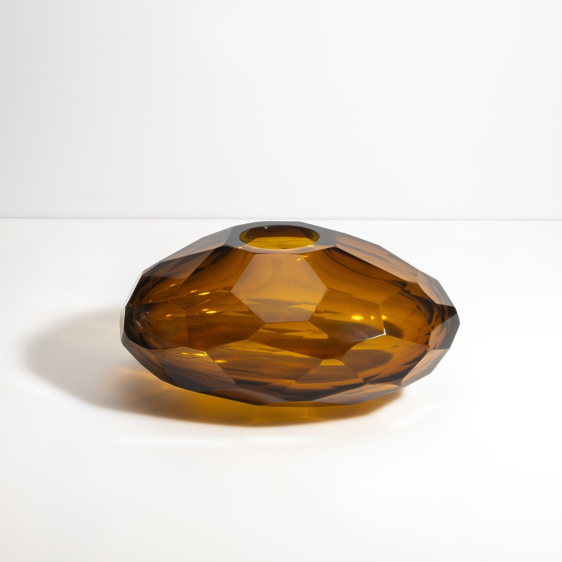 Murano Taper Wide Vase in Rust