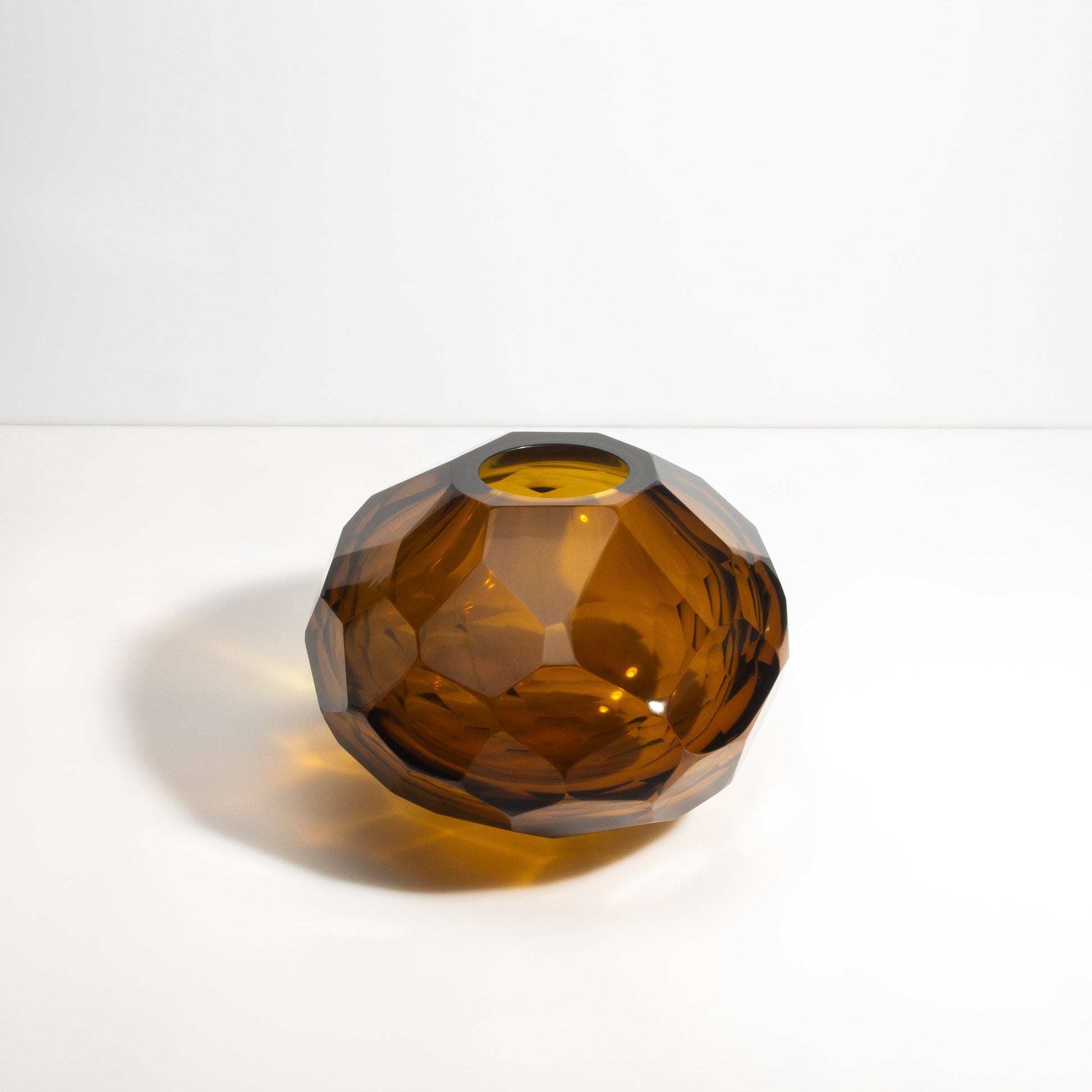 Murano Taper Wide Vase in Rust