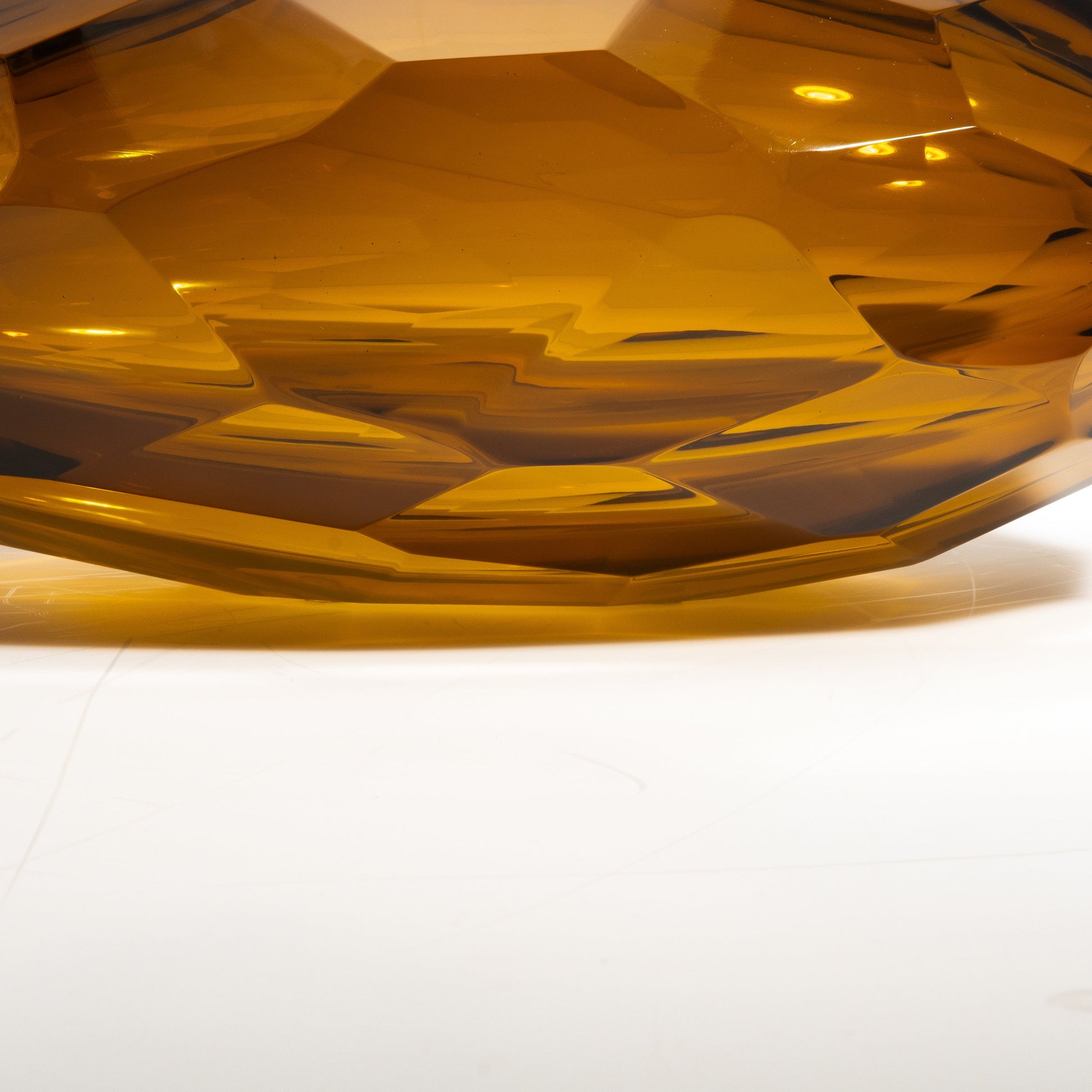 Murano Taper Wide Vase in Rust