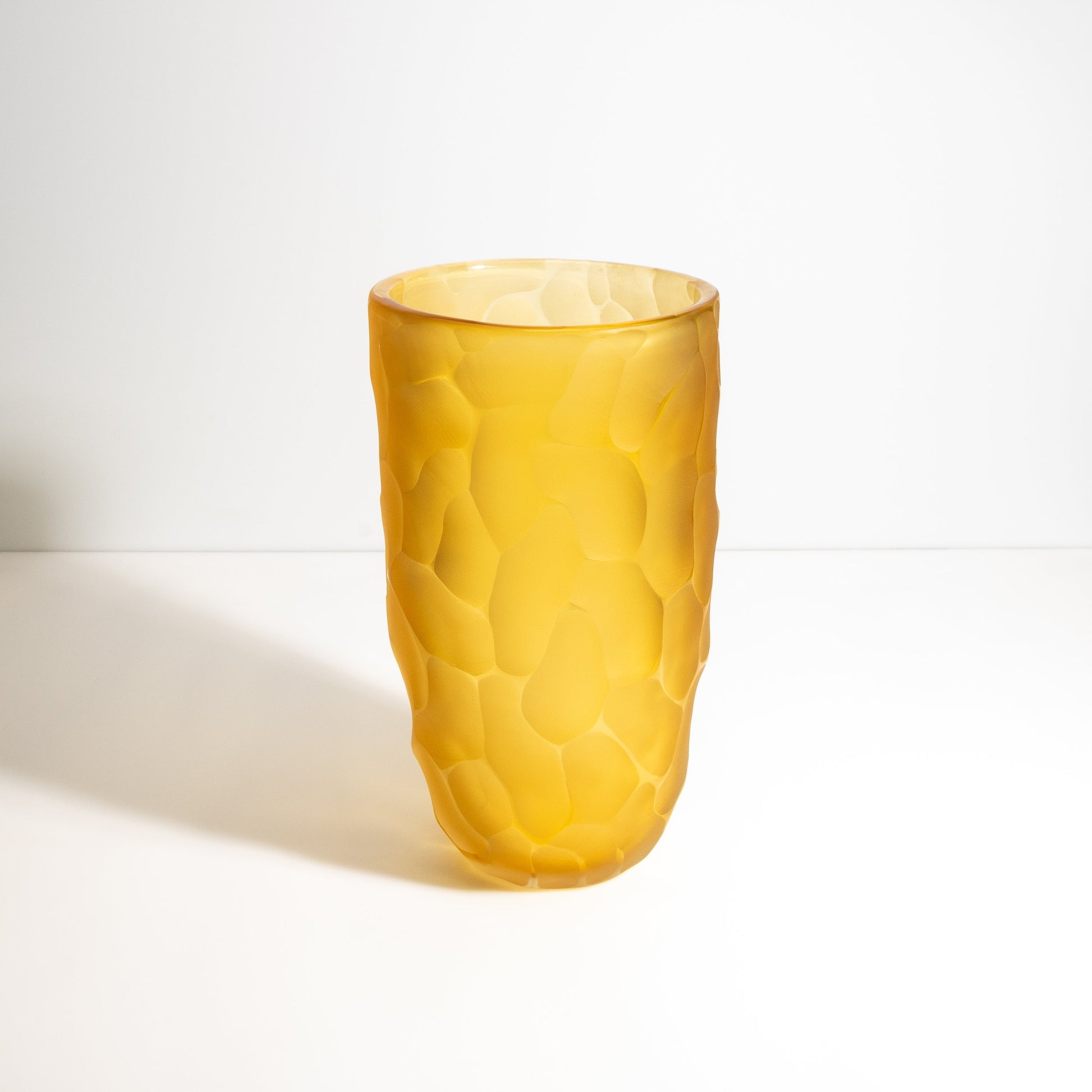 Murano Moon Vase in Amber