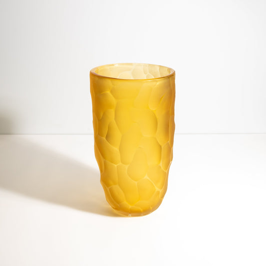 Murano Moon Vase in Amber