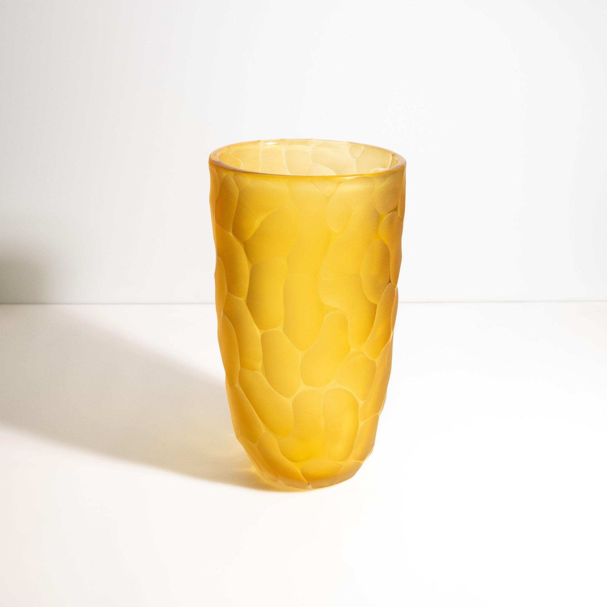 Murano Moon Vase in Amber