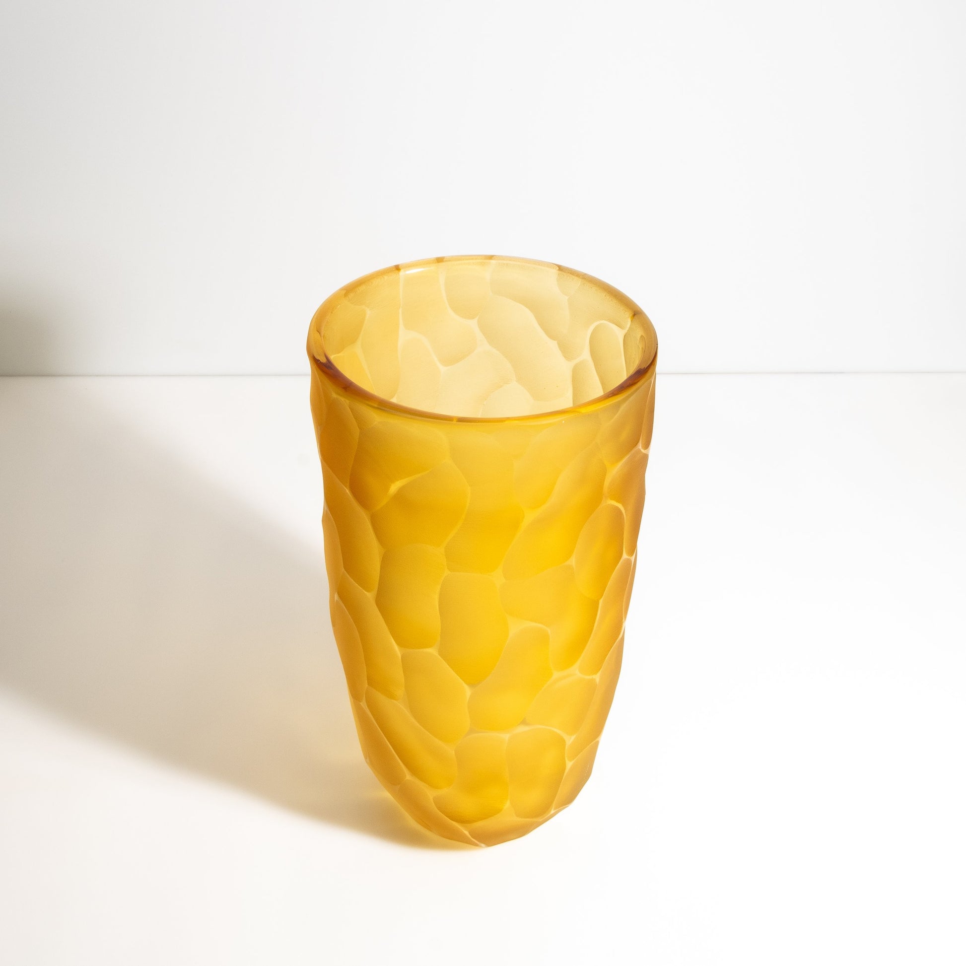 Murano Moon Vase in Amber
