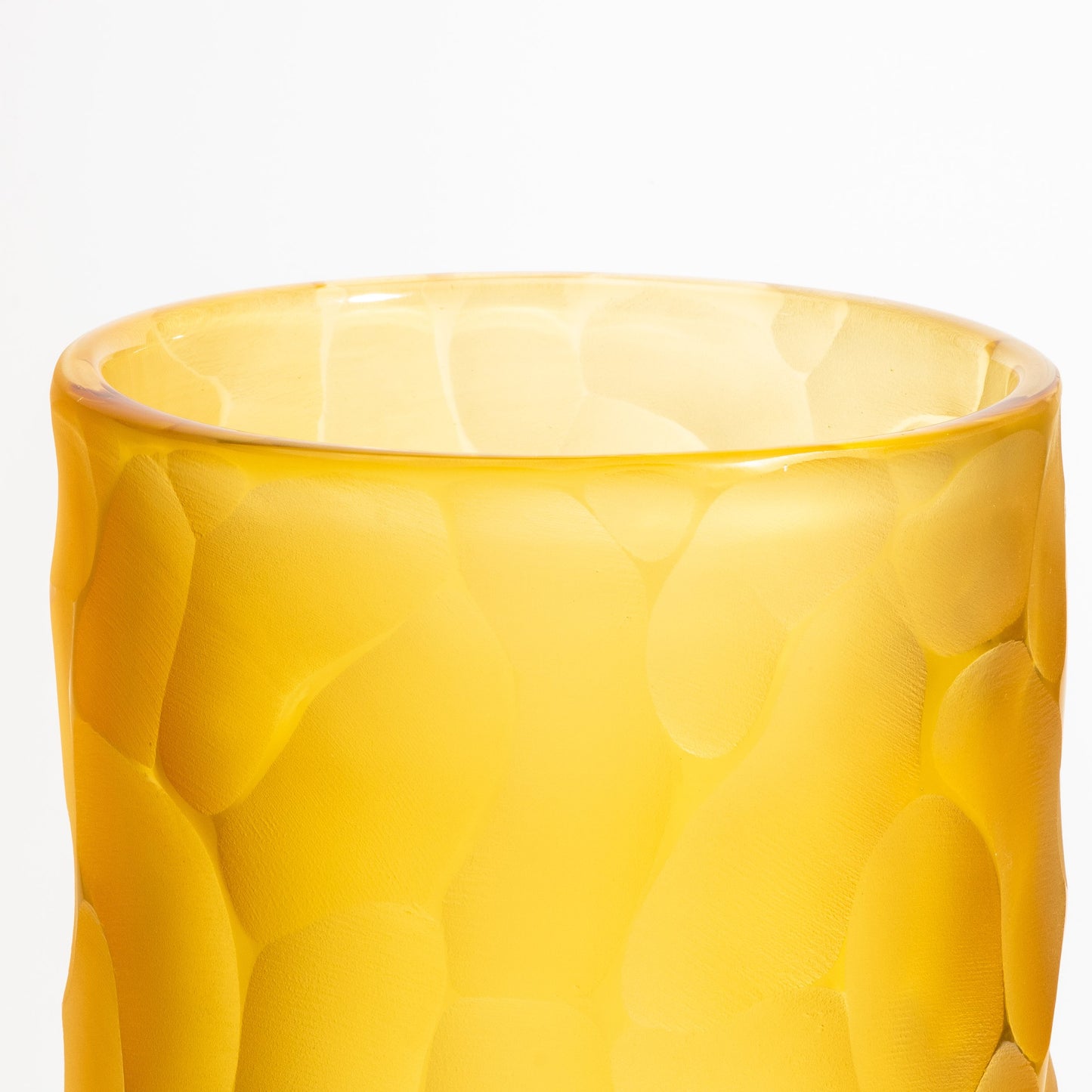 Murano Moon Vase in Amber