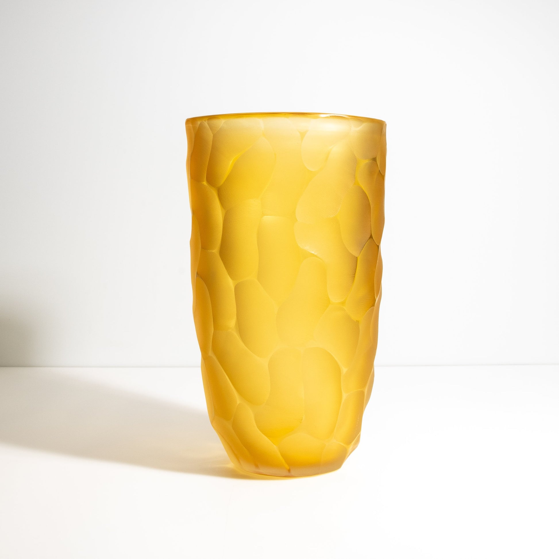 Murano Moon Vase in Amber