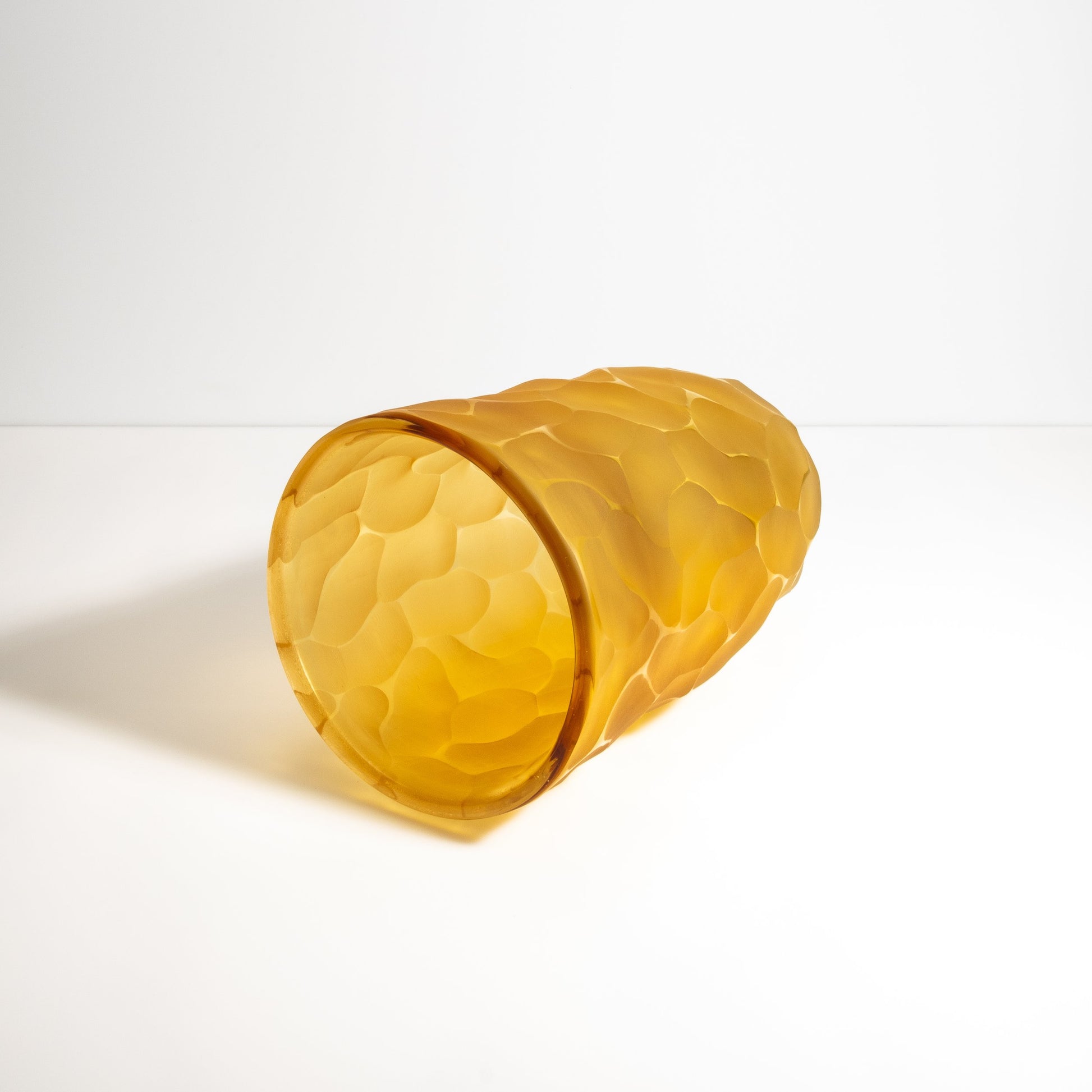 Murano Moon Vase in Amber