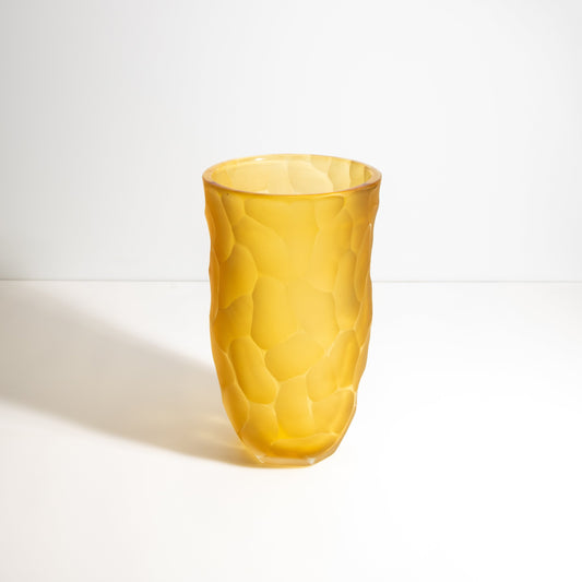 Murano Moon Vase in Amber