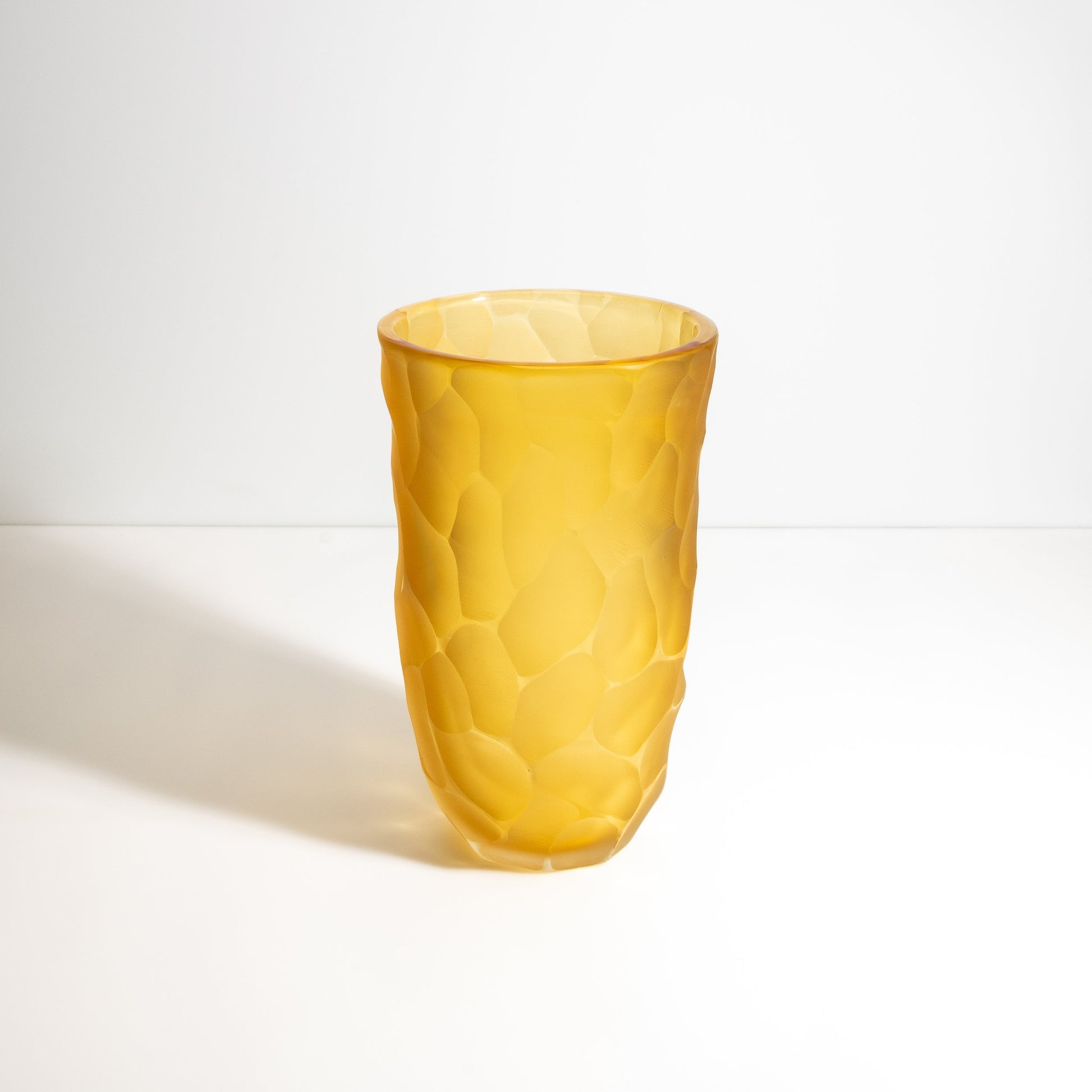 Murano Moon Vase in Amber