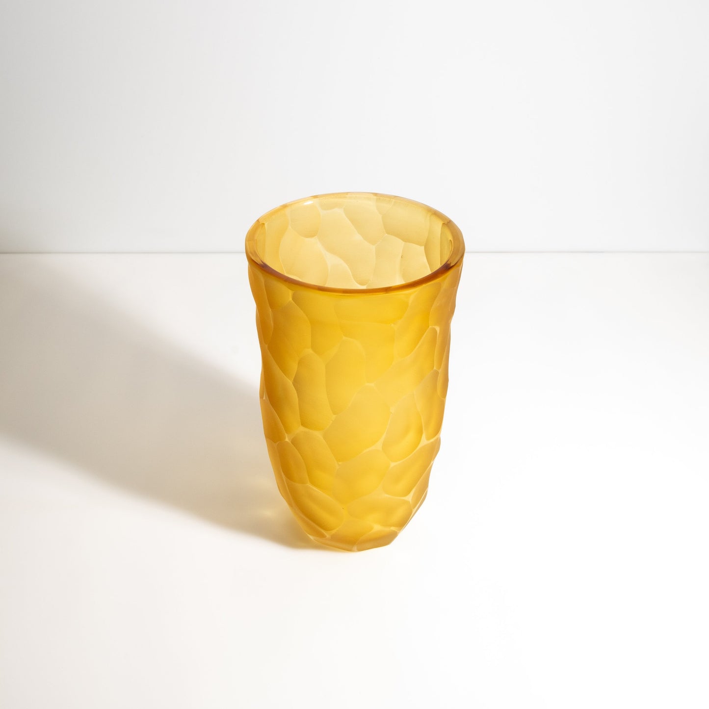 Murano Moon Vase in Amber