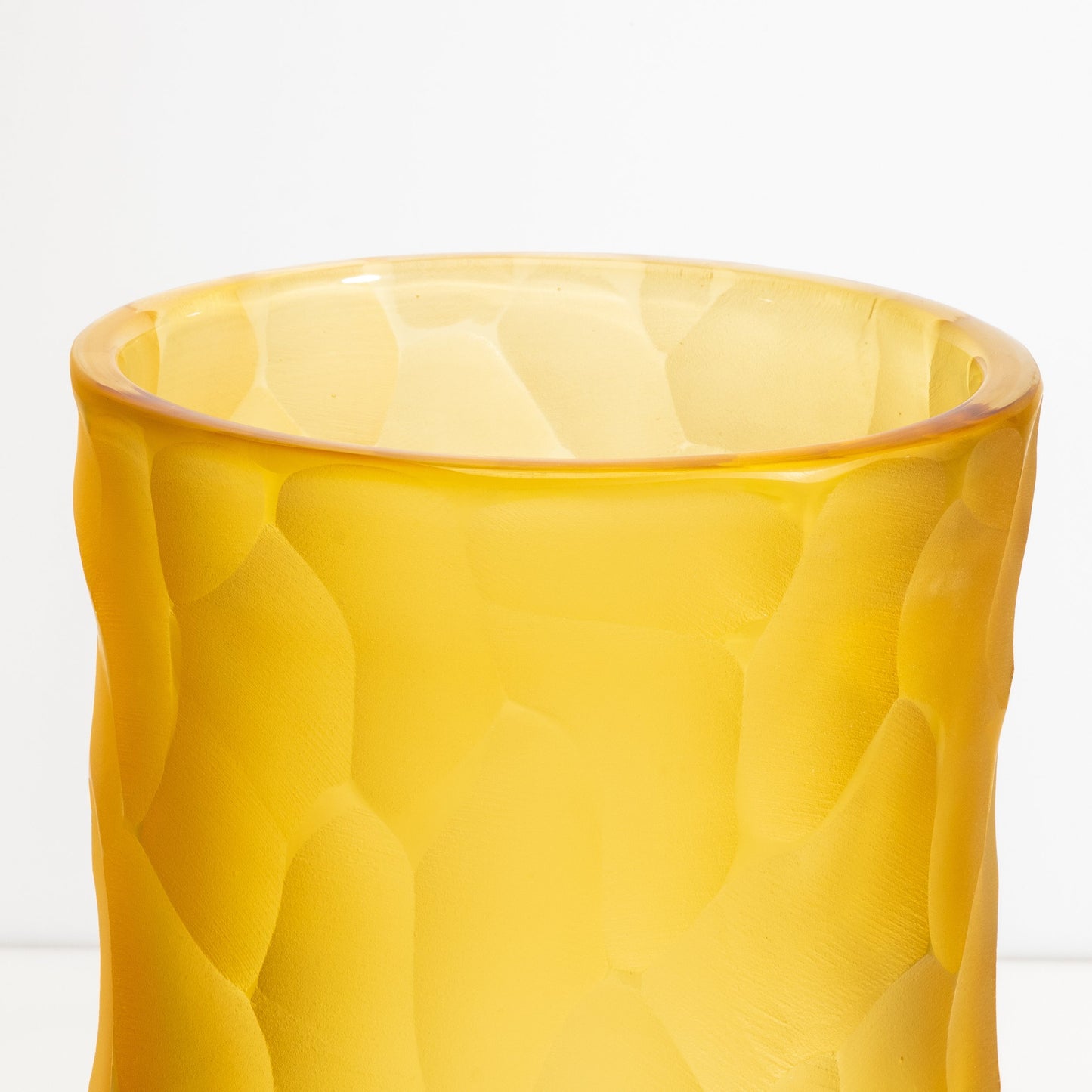 Murano Moon Vase in Amber
