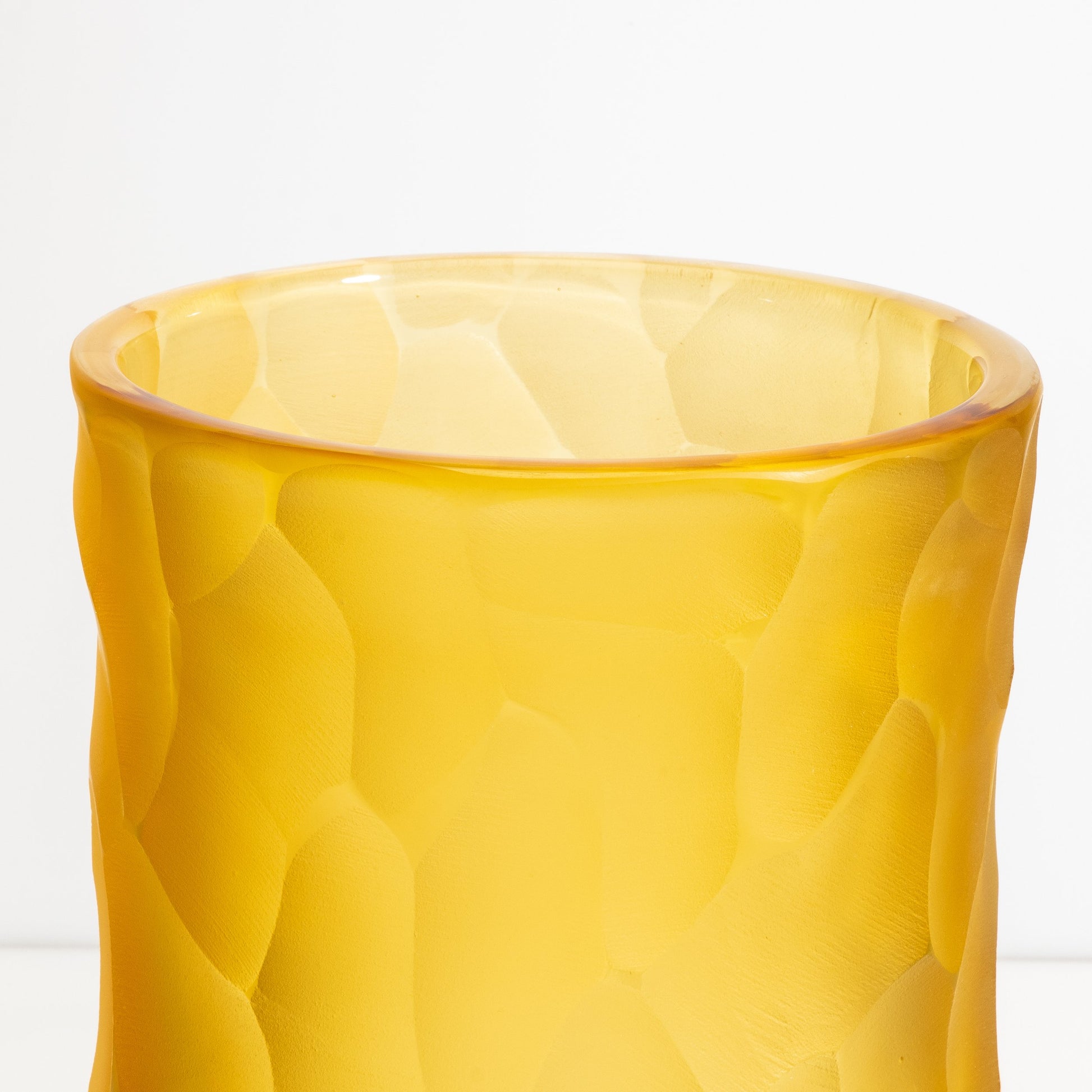 Murano Moon Vase in Amber