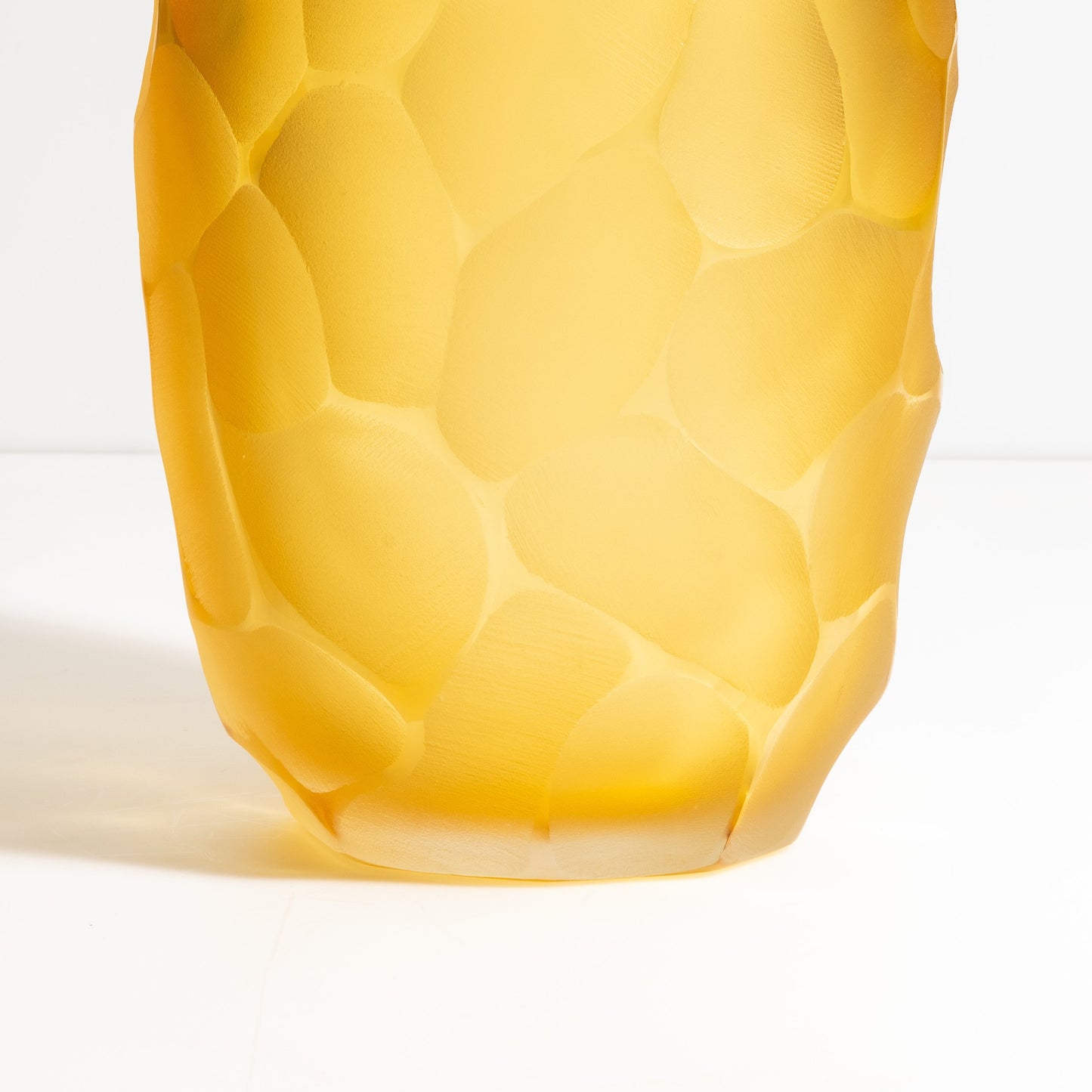 Murano Moon Vase in Amber