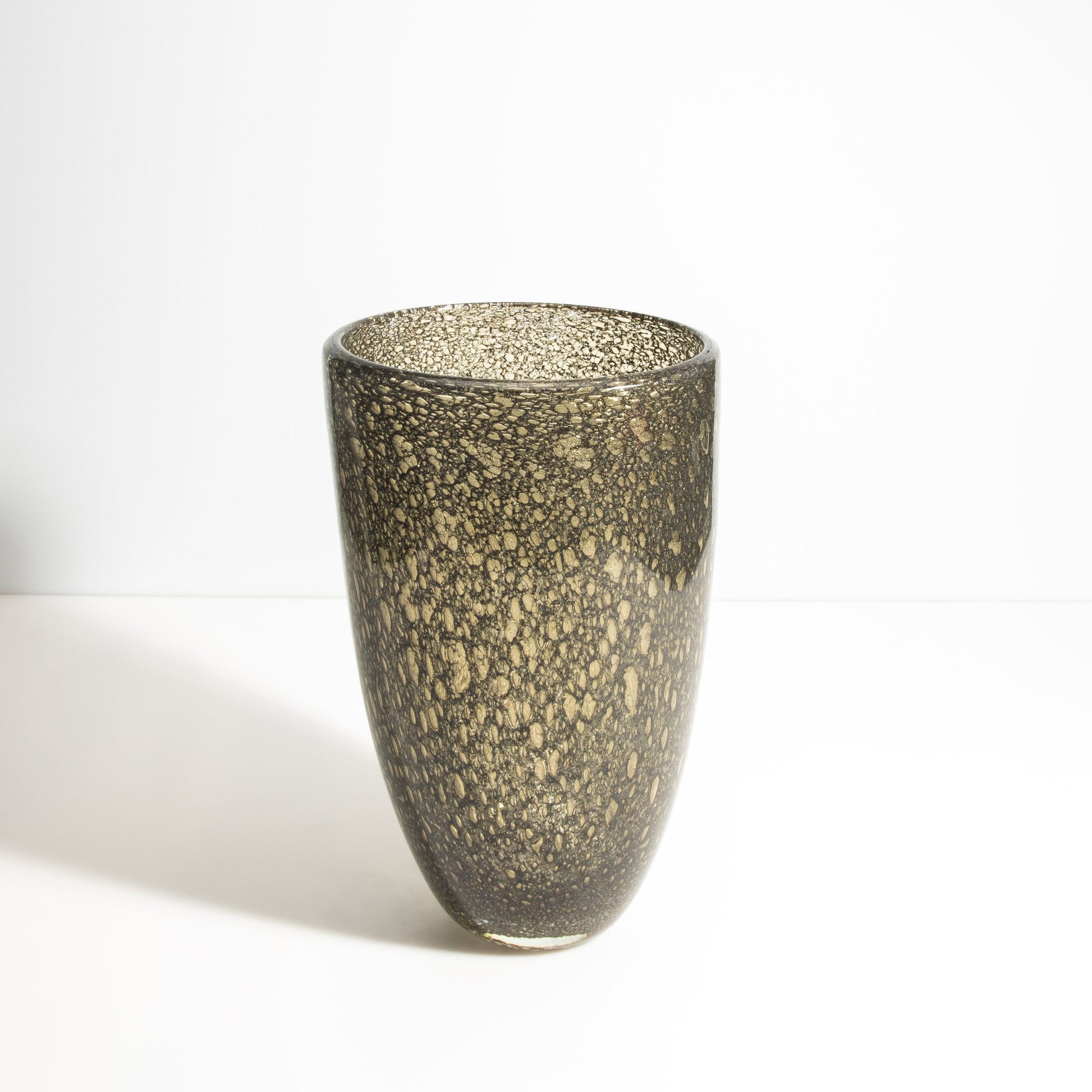 Murano Bullicante Vase in Gold