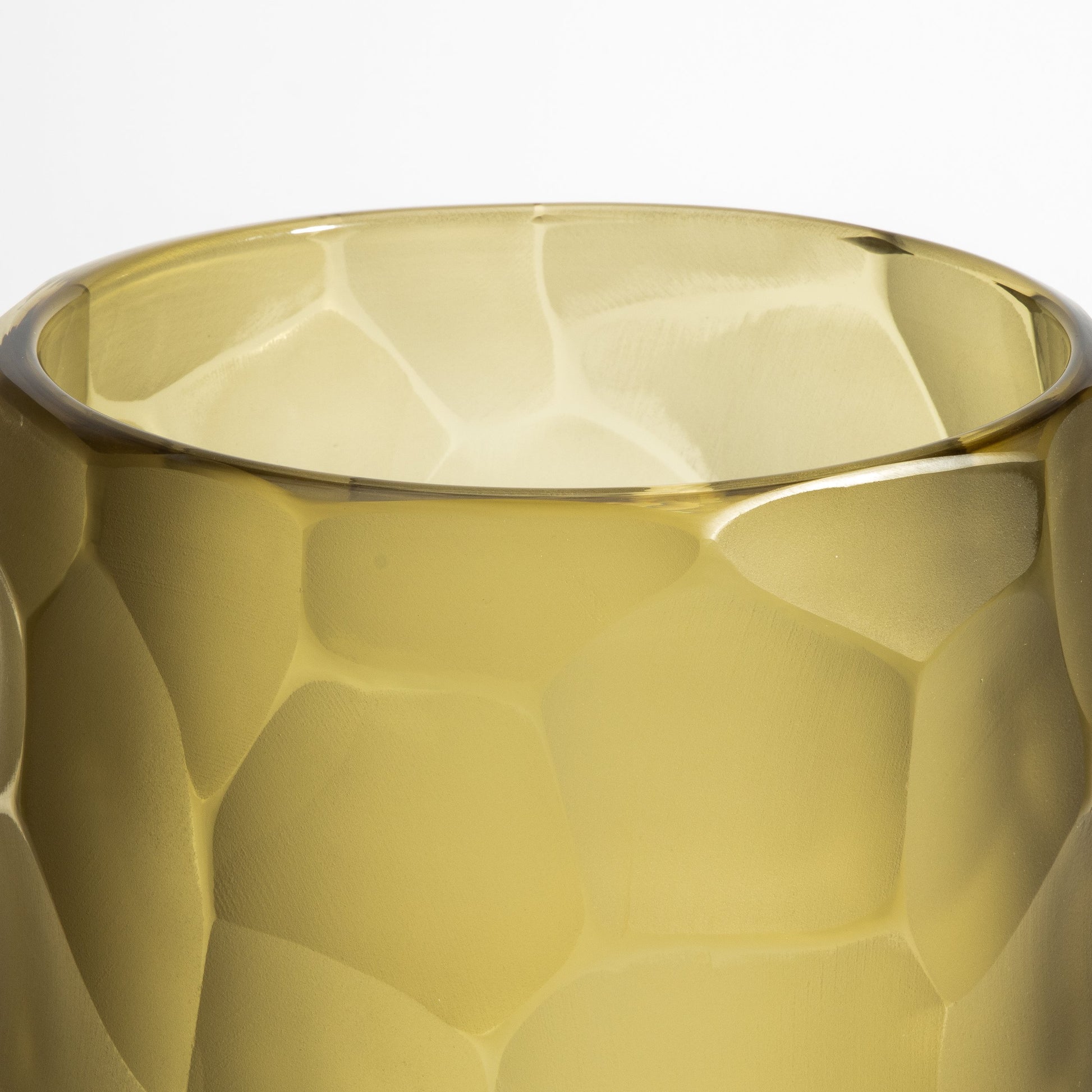 Murano Moon Vase in Olive