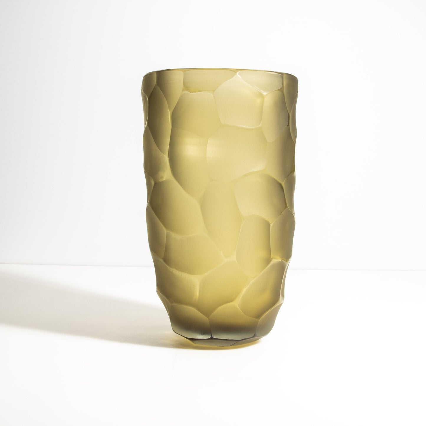 Murano Moon Vase in Olive