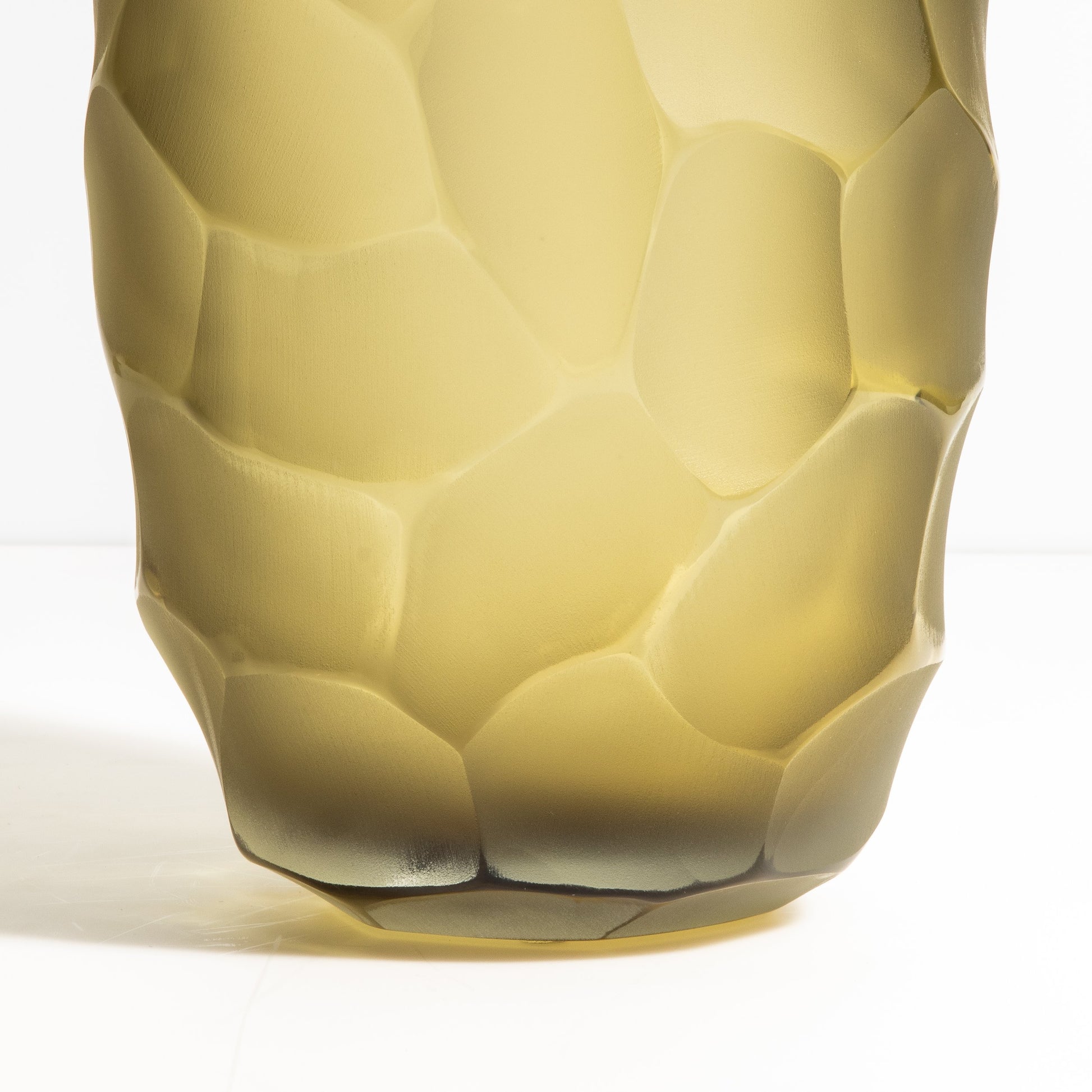Murano Moon Vase in Olive