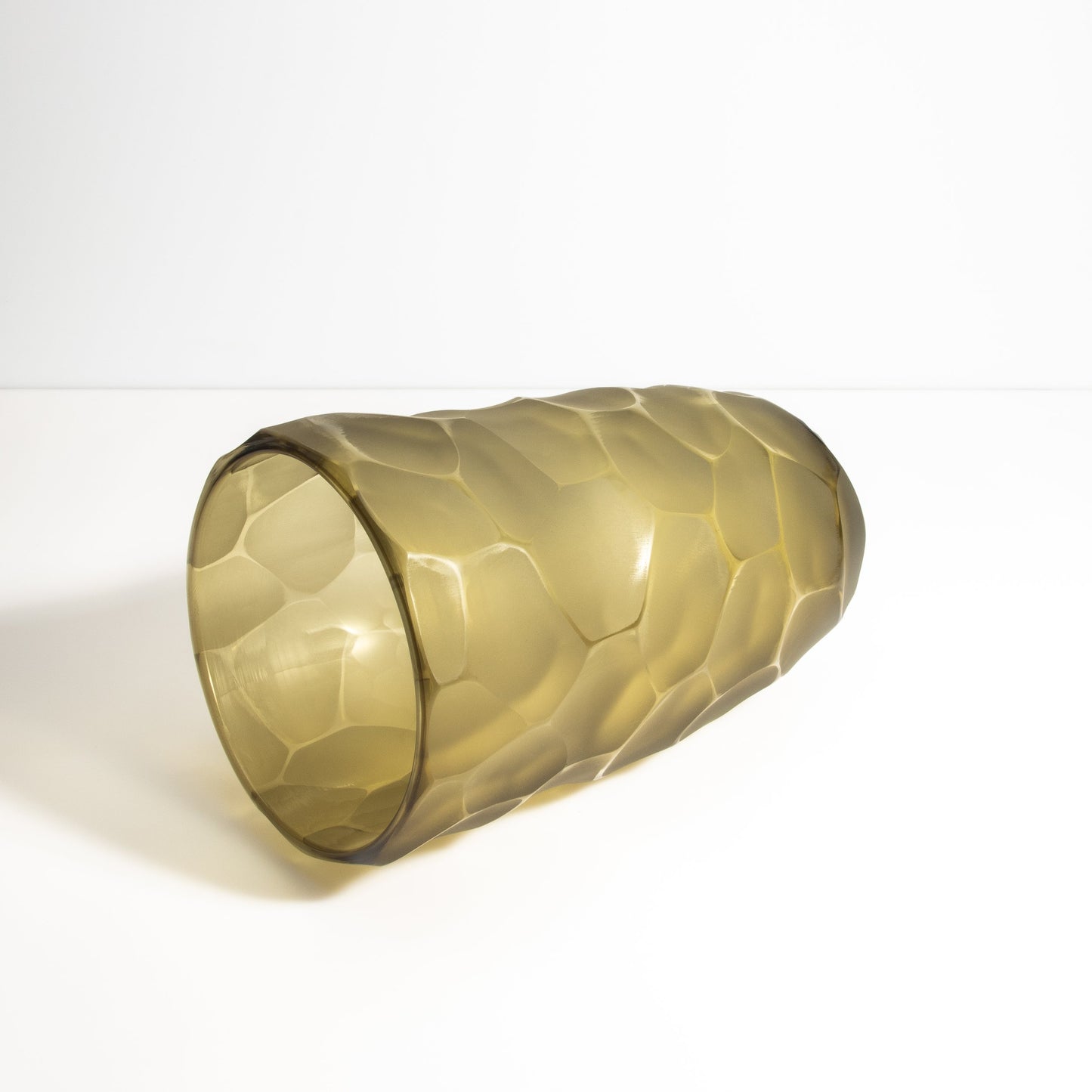 Murano Moon Vase in Olive