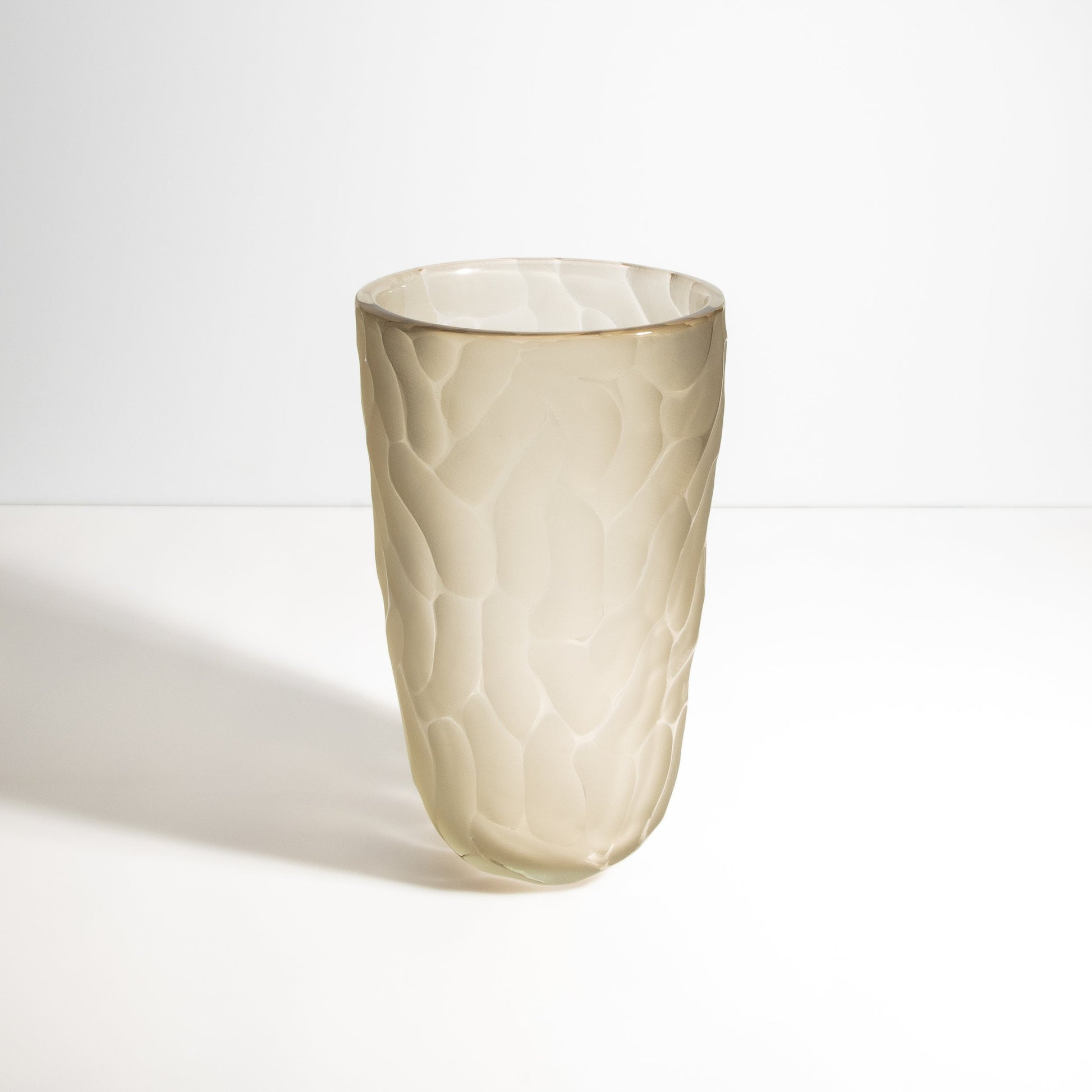 Murano Moon Vase in Olive