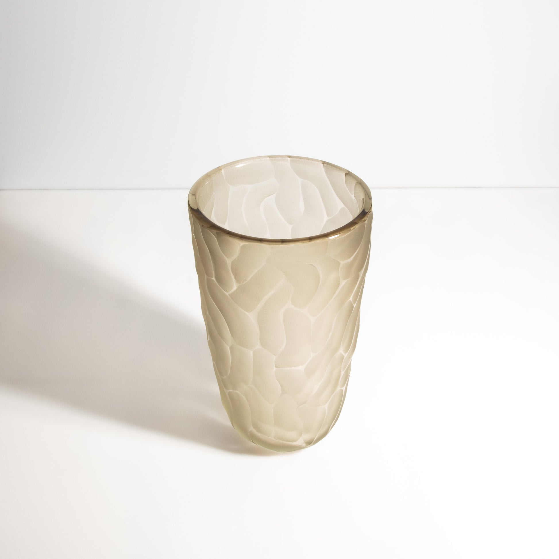 Murano Moon Vase in Olive