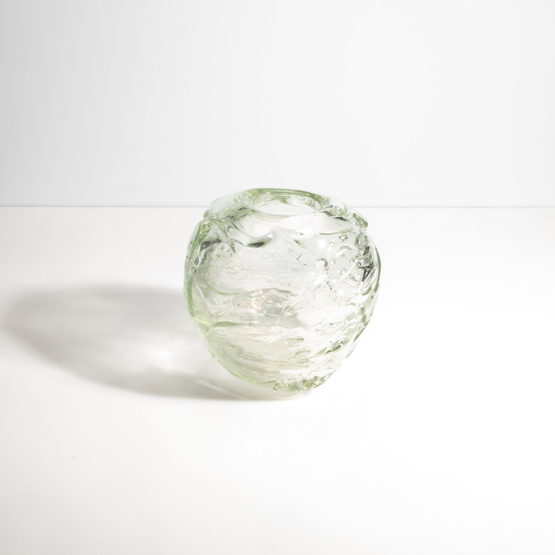 Murano External Sbruffi Vase in Clear