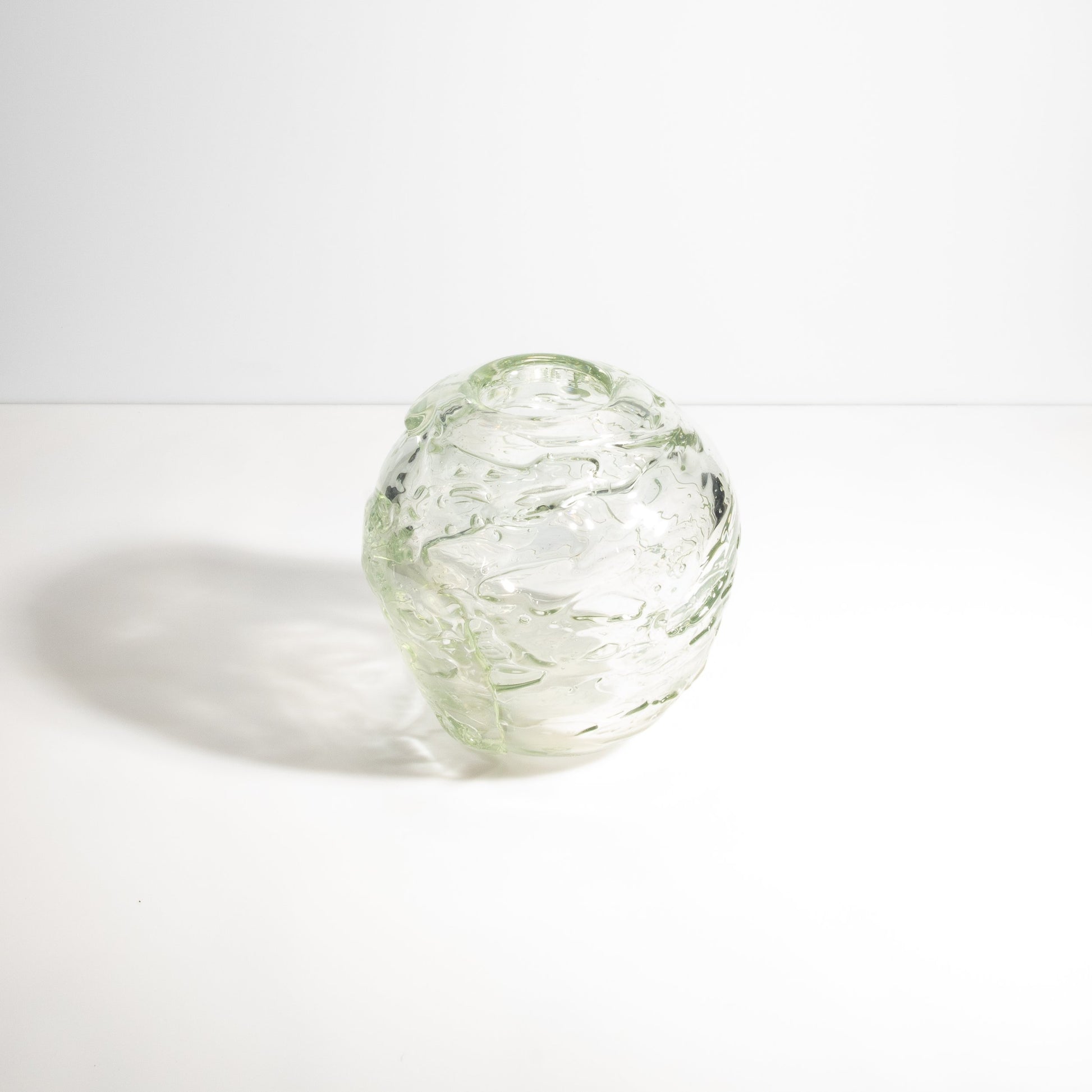 Murano External Sbruffi Vase in Clear