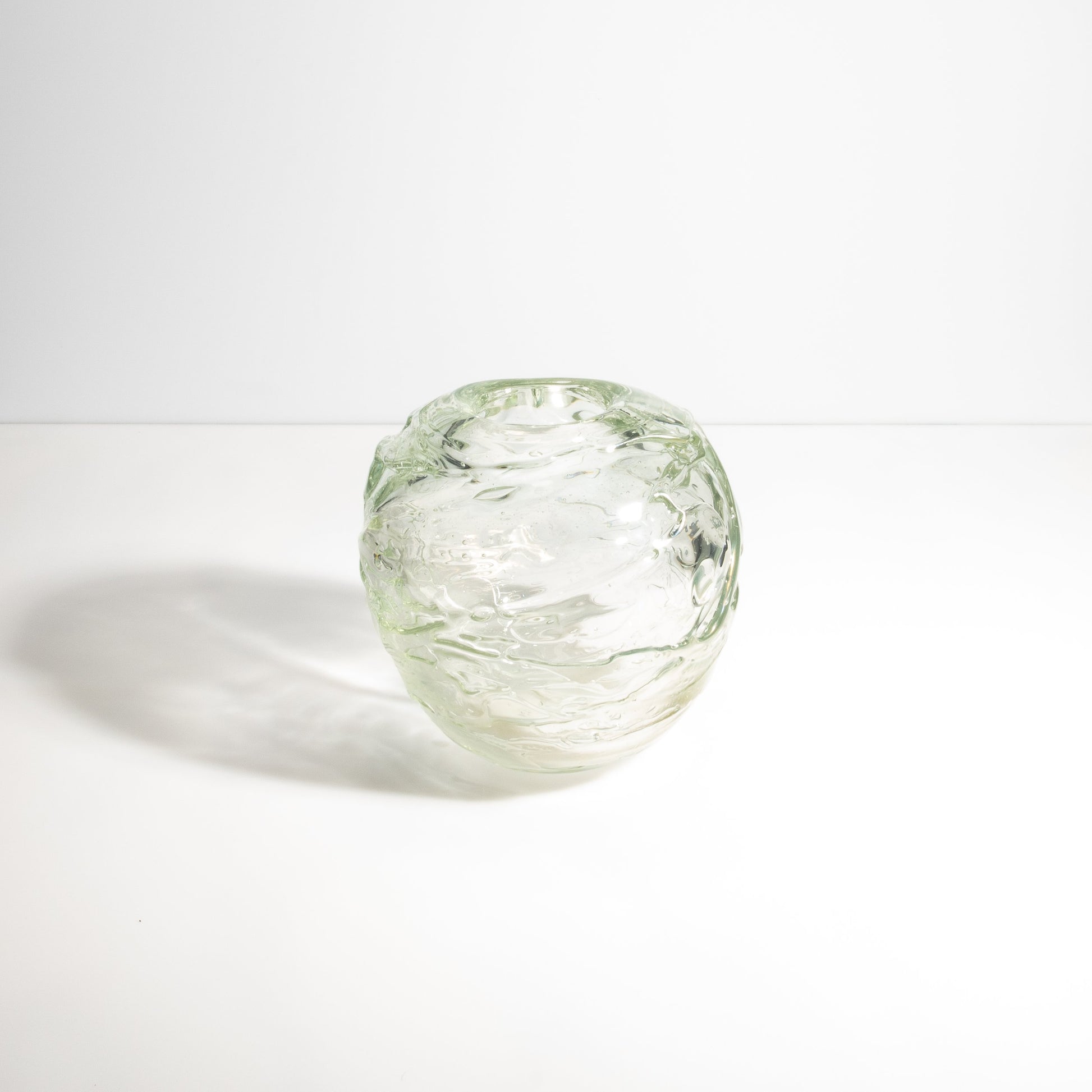 Murano External Sbruffi Vase in Clear