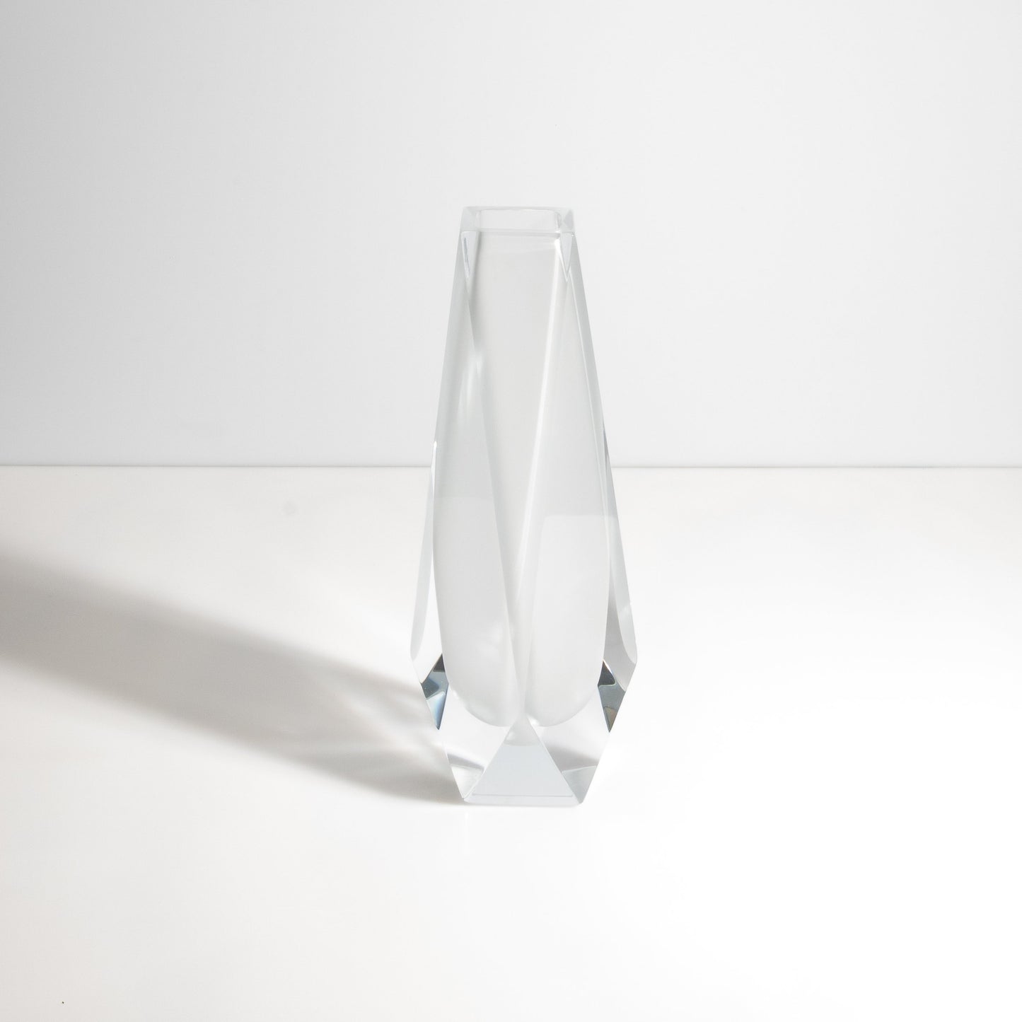 Murano Goccia Vase in Frosted White