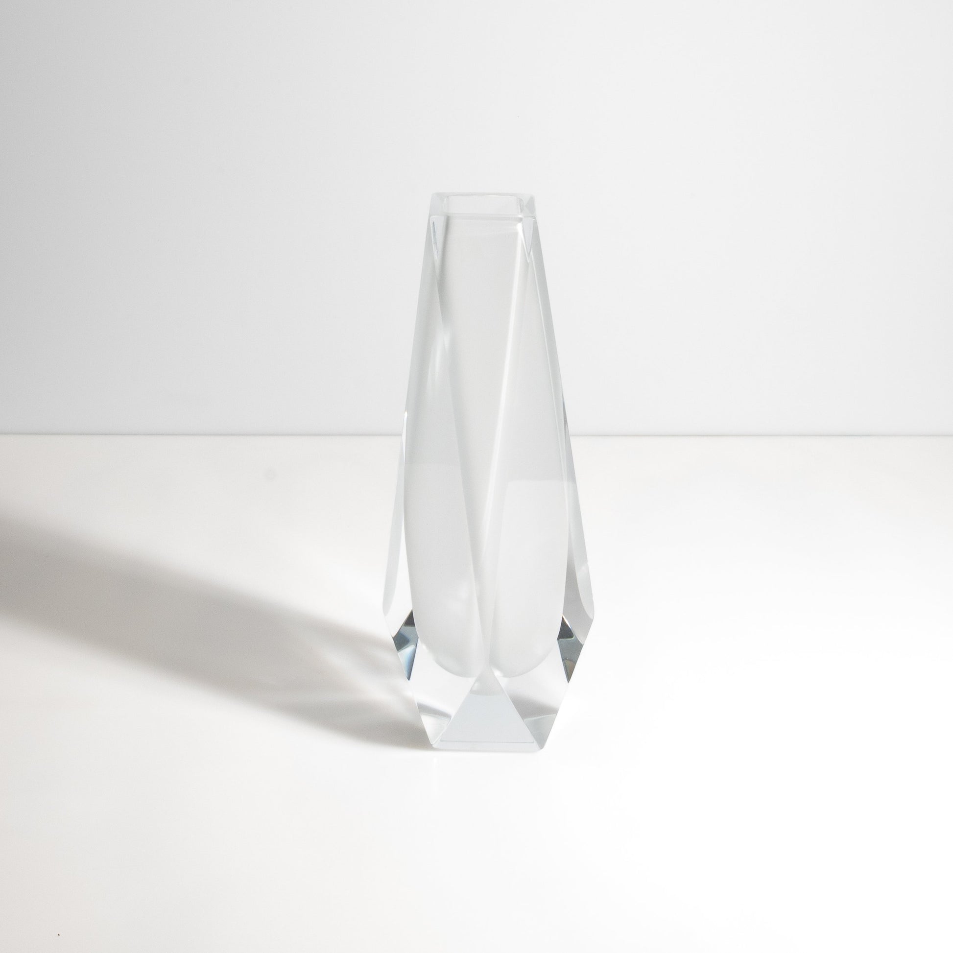 Murano Goccia Vase in Frosted White