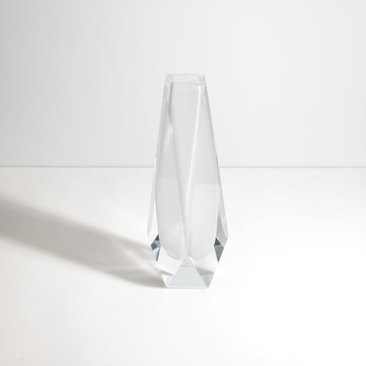 Murano Goccia Vase in Frosted White