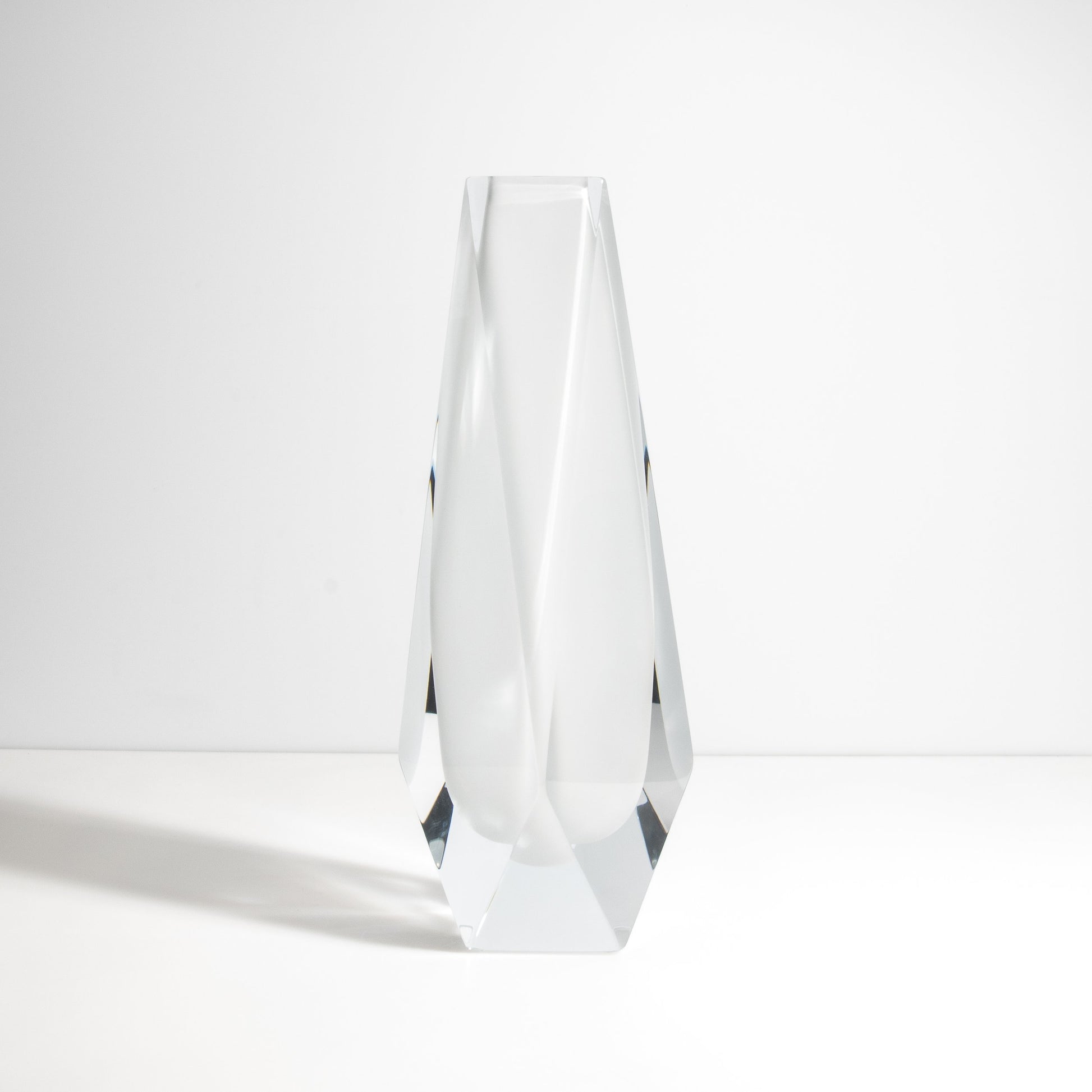 Murano Goccia Vase in Frosted White