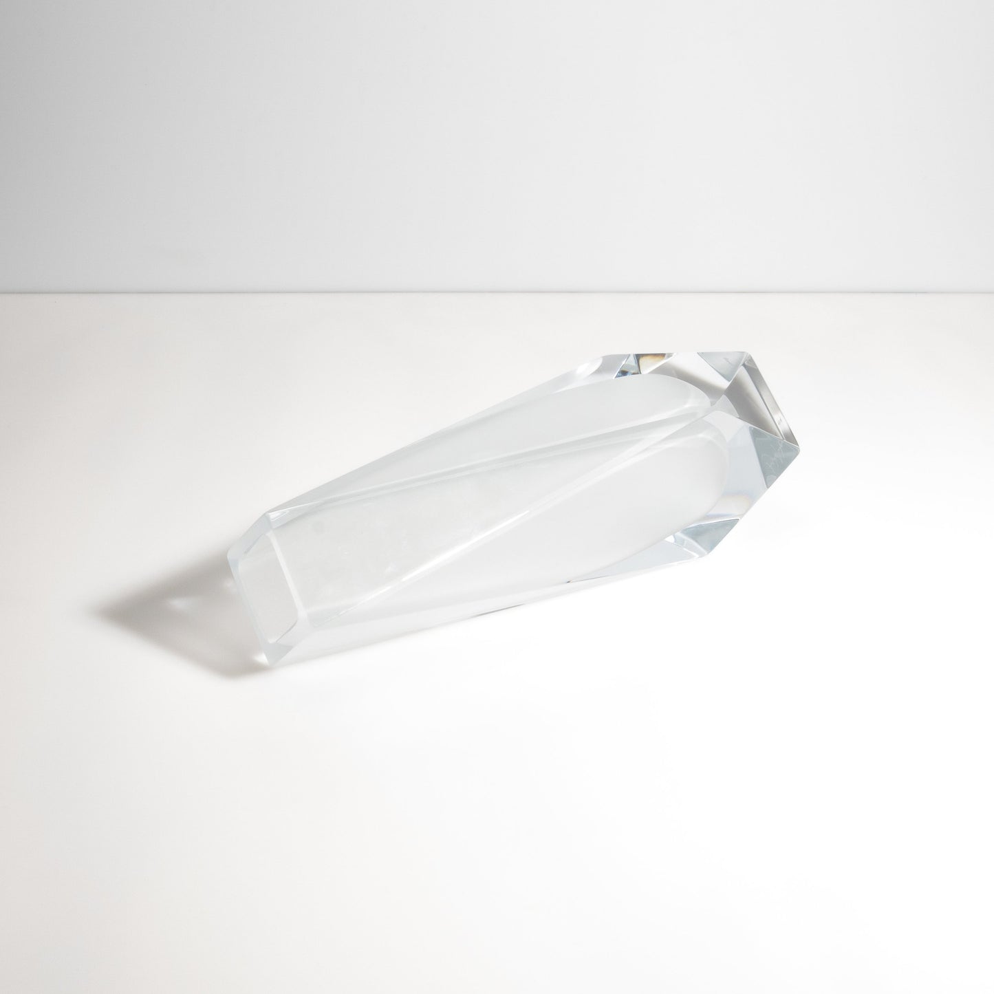 Murano Goccia Vase in Frosted White