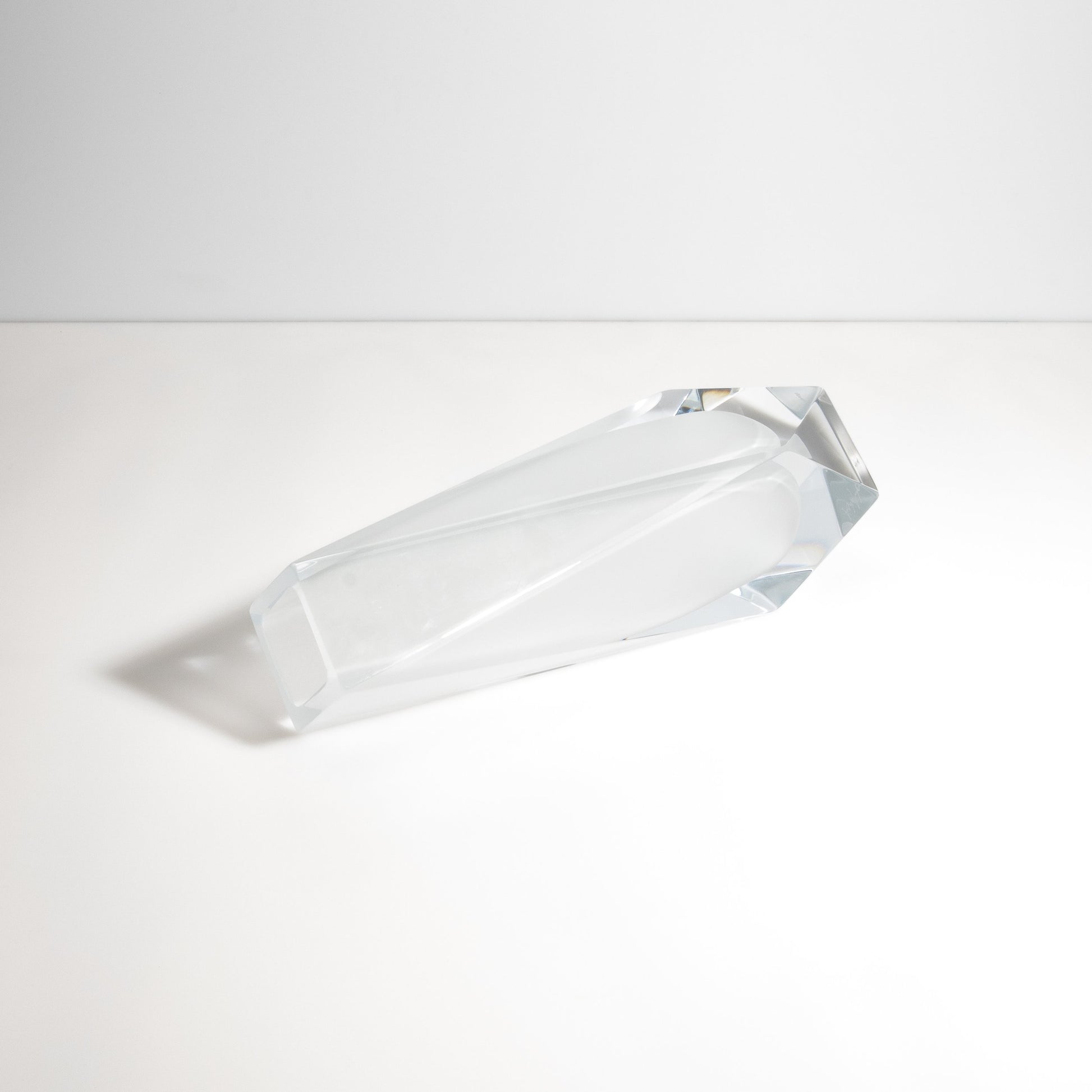 Murano Goccia Vase in Frosted White