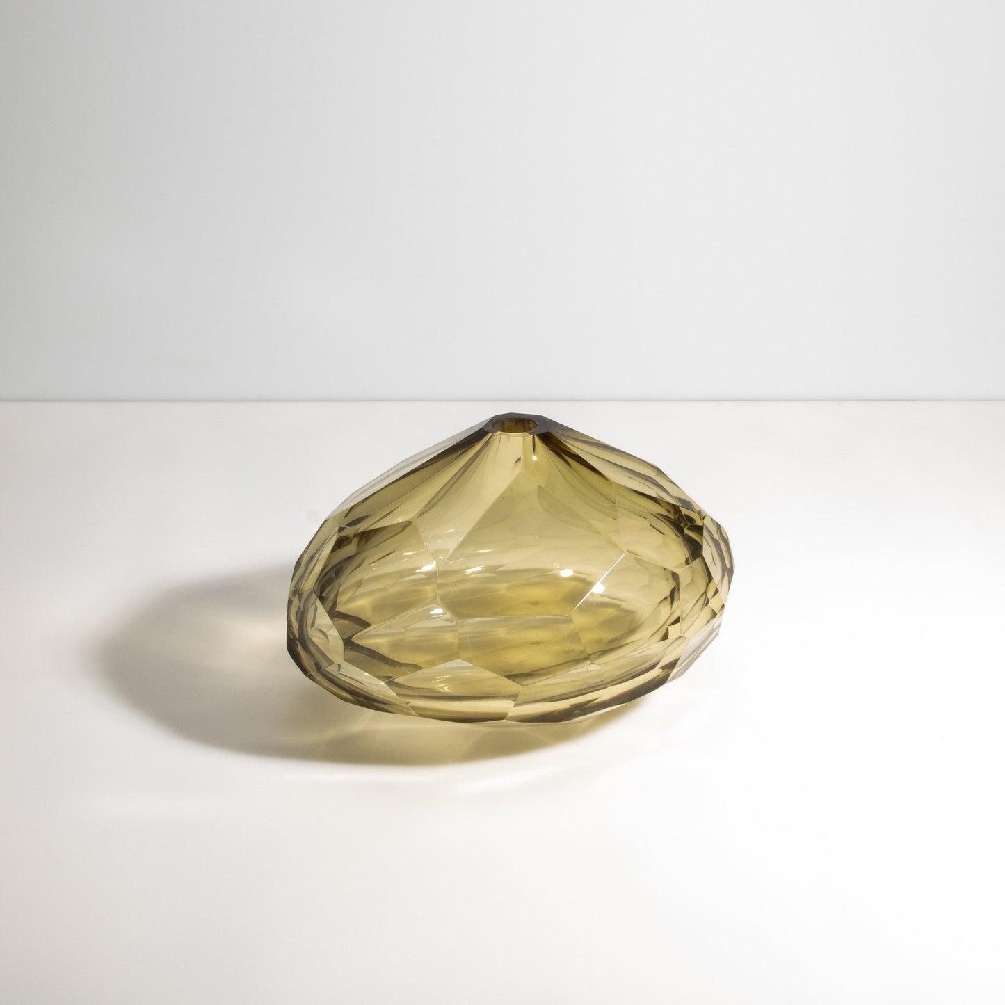 Murano Wide Taper Vase in Olive