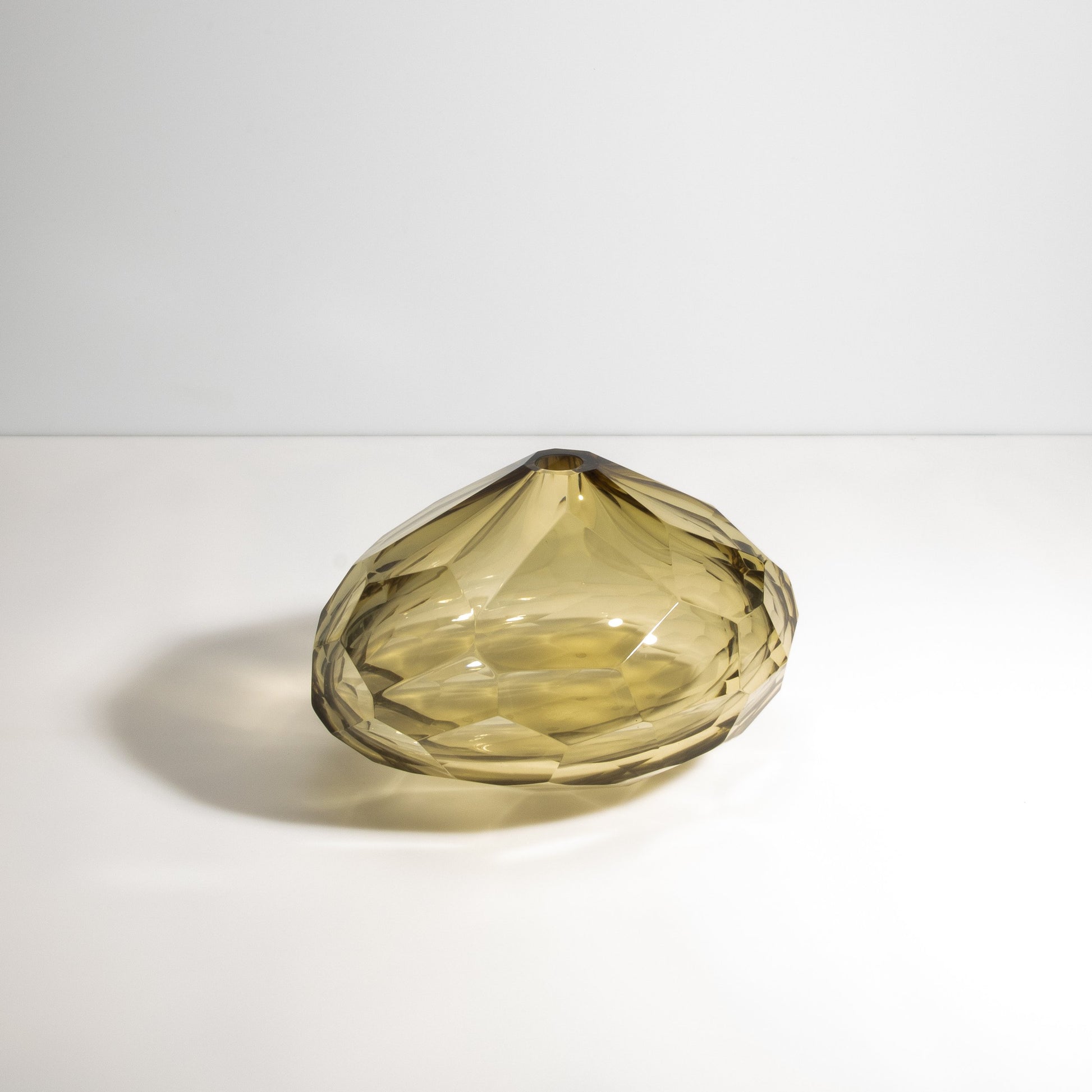 Murano Wide Taper Vase in Olive
