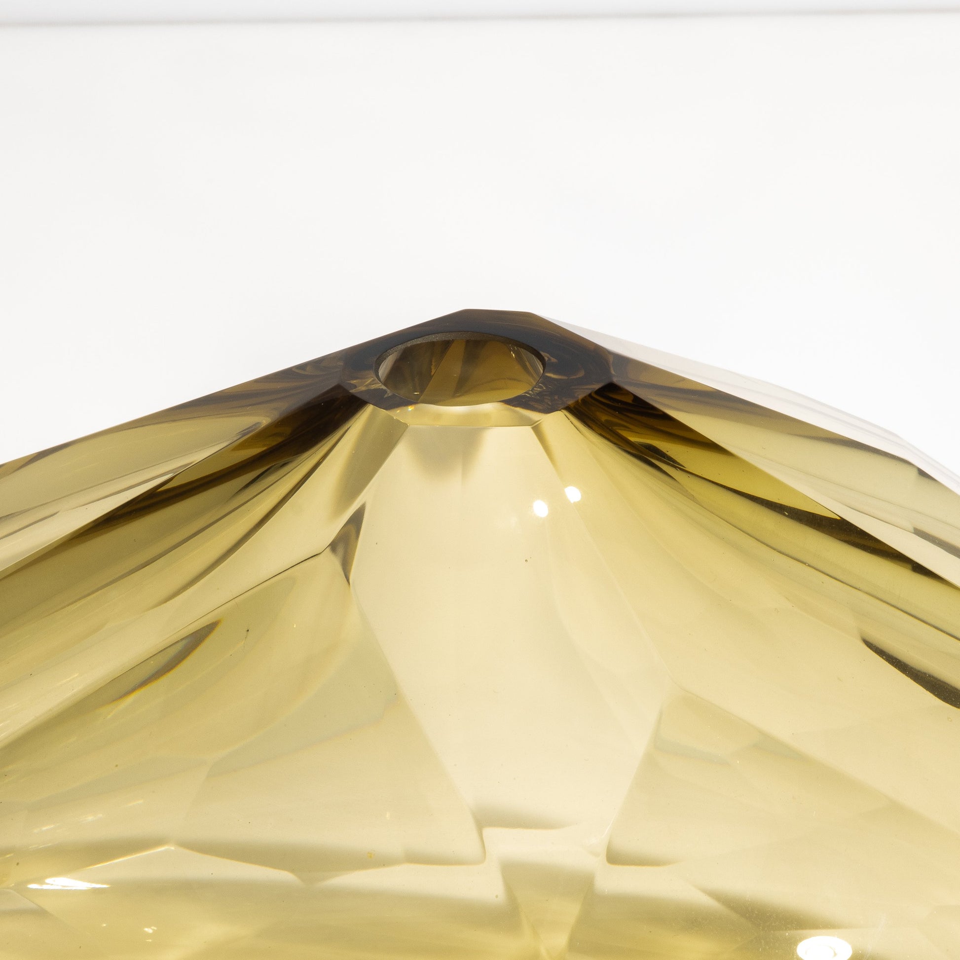 Murano Wide Taper Vase in Olive