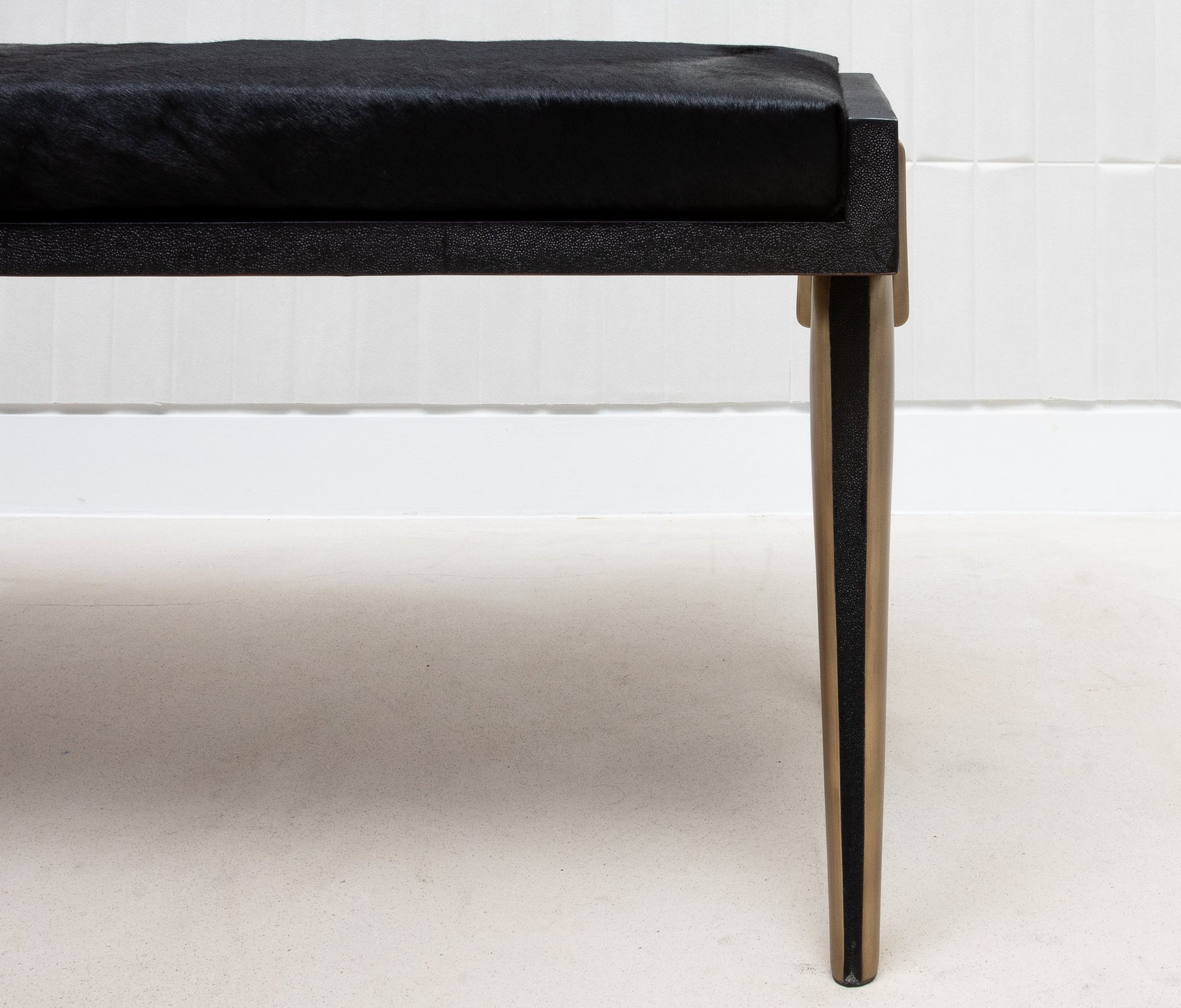 Pianist Bench in Black Hyde by R&Y Augousti