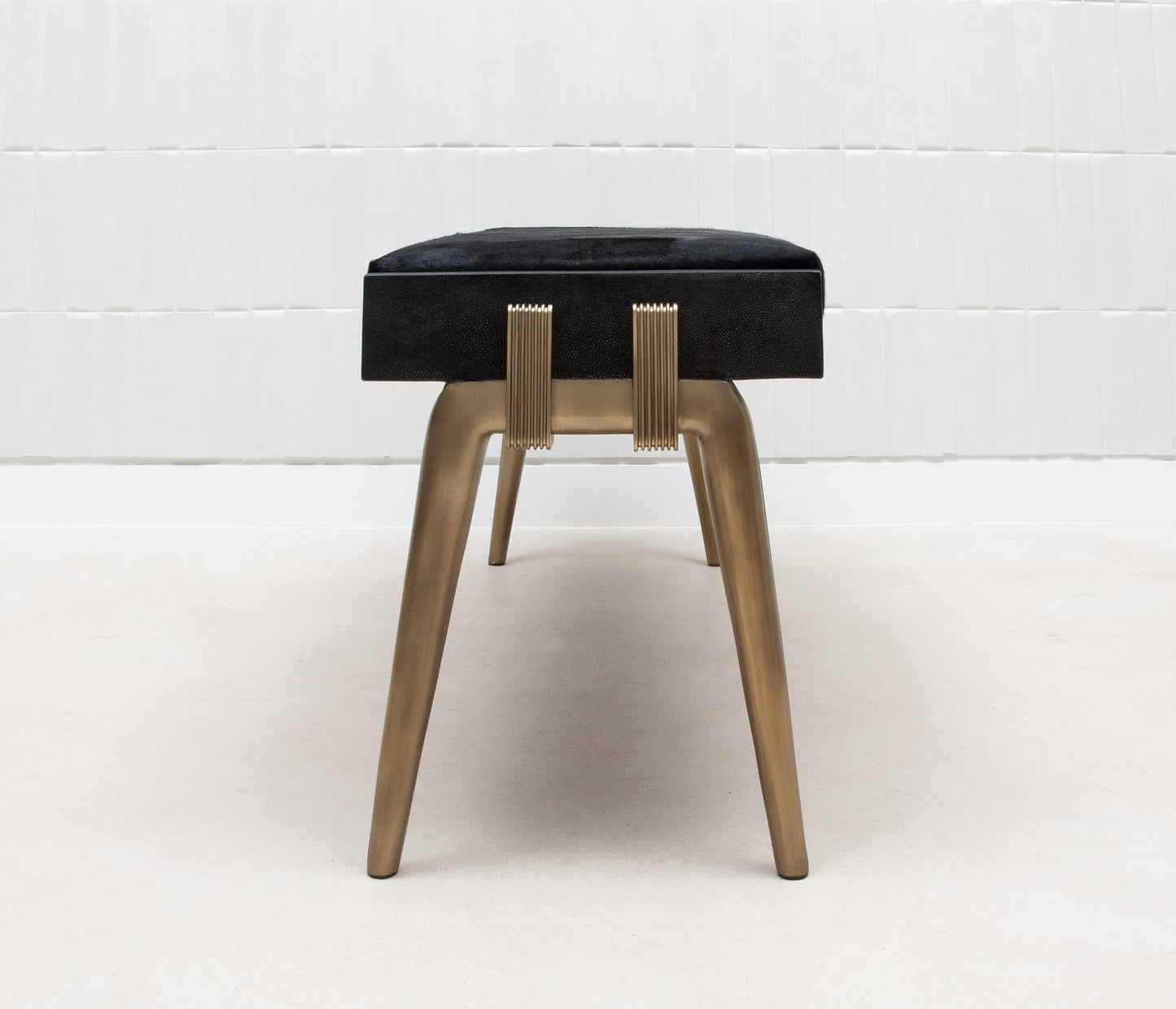 Pianist Bench in Black Hyde by R&Y Augousti