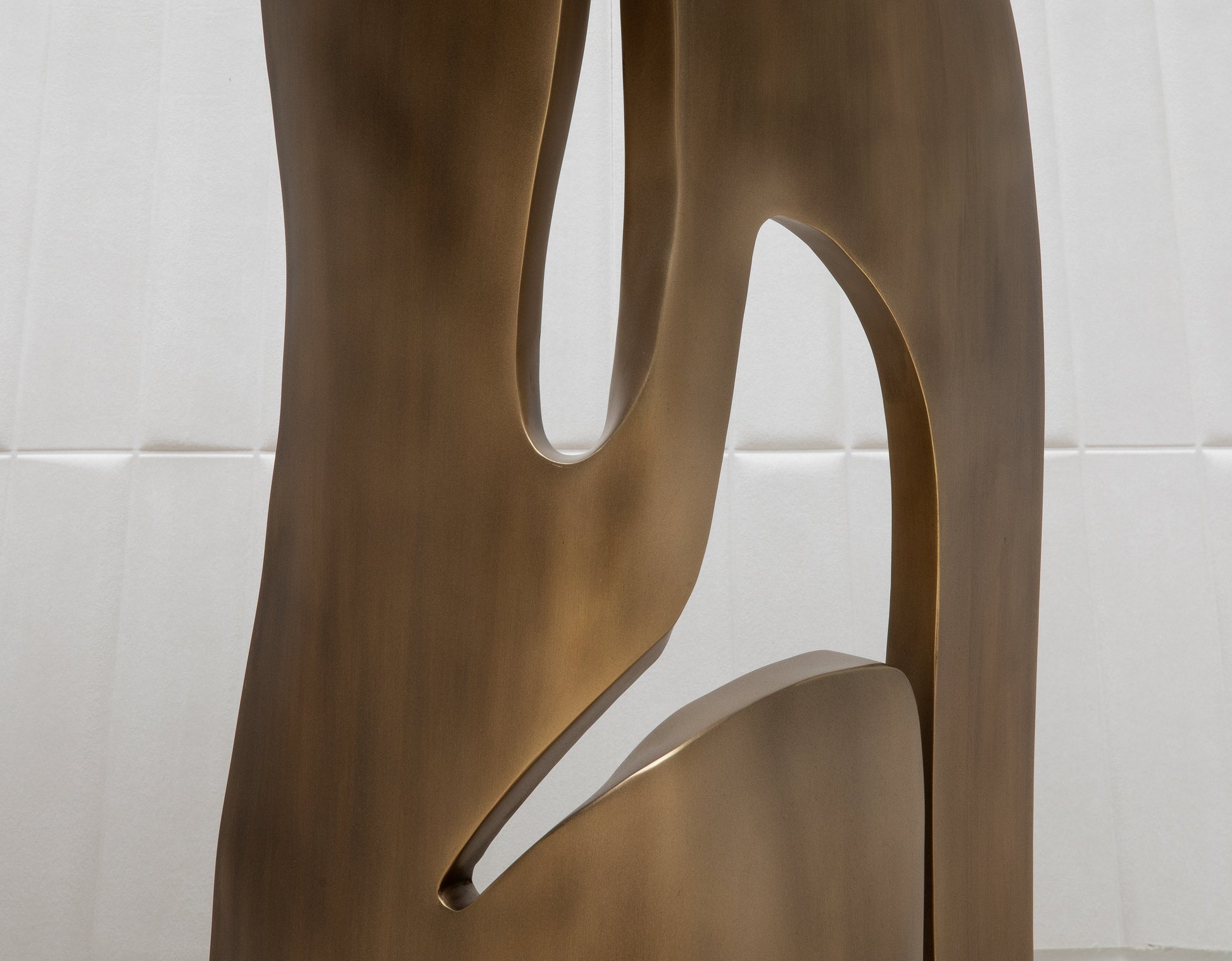 Console in Black Shagreen with Bronze Patina Brass by R&Y Augousti