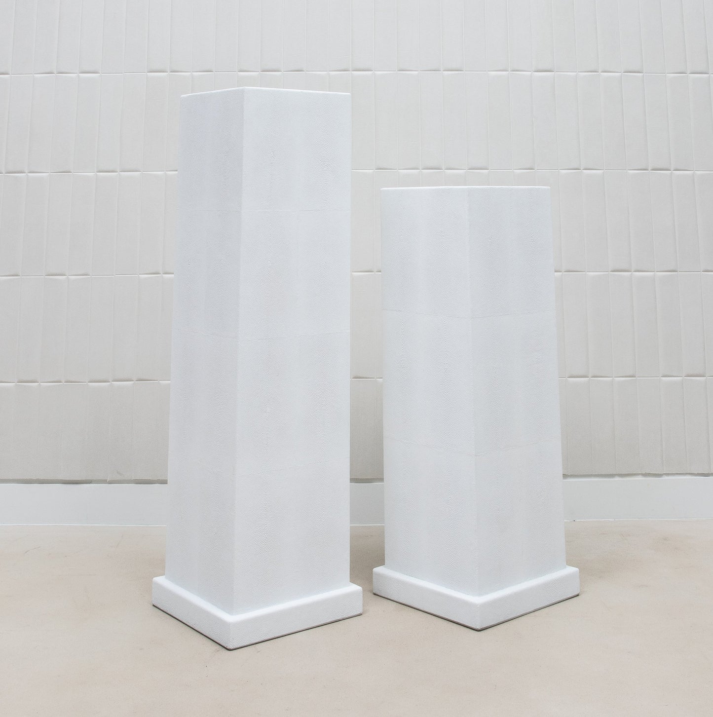 Modern Classic Shagreen Columns by R&Y Augousti