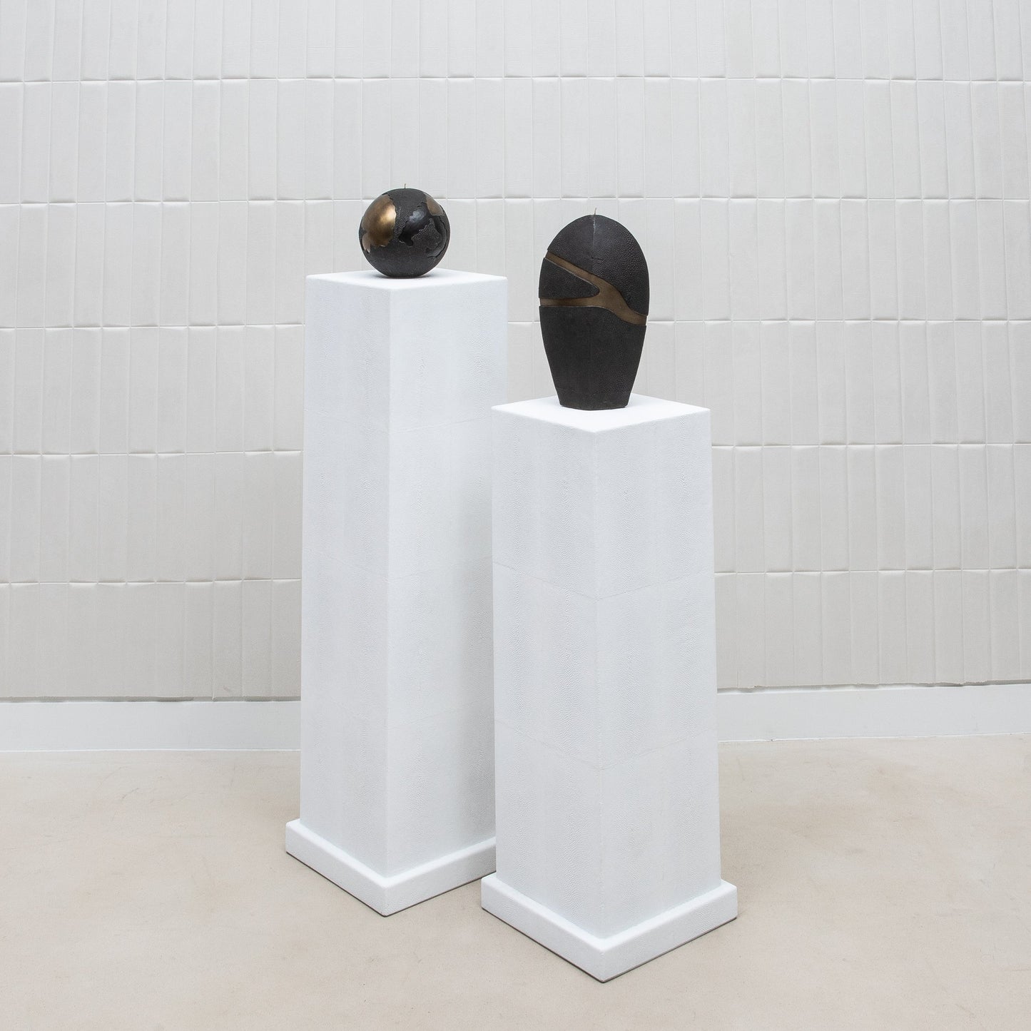 Modern Classic Shagreen Columns by R&Y Augousti