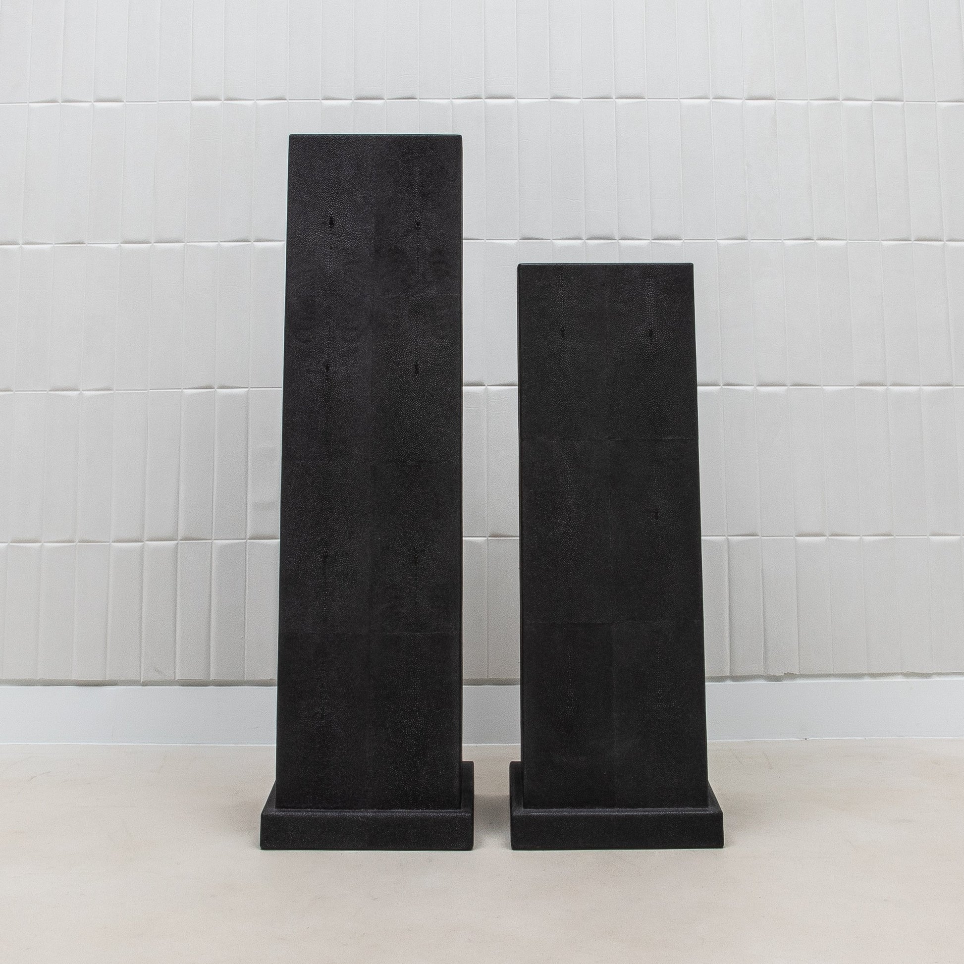 Modern Classic Shagreen Columns by R&Y Augousti